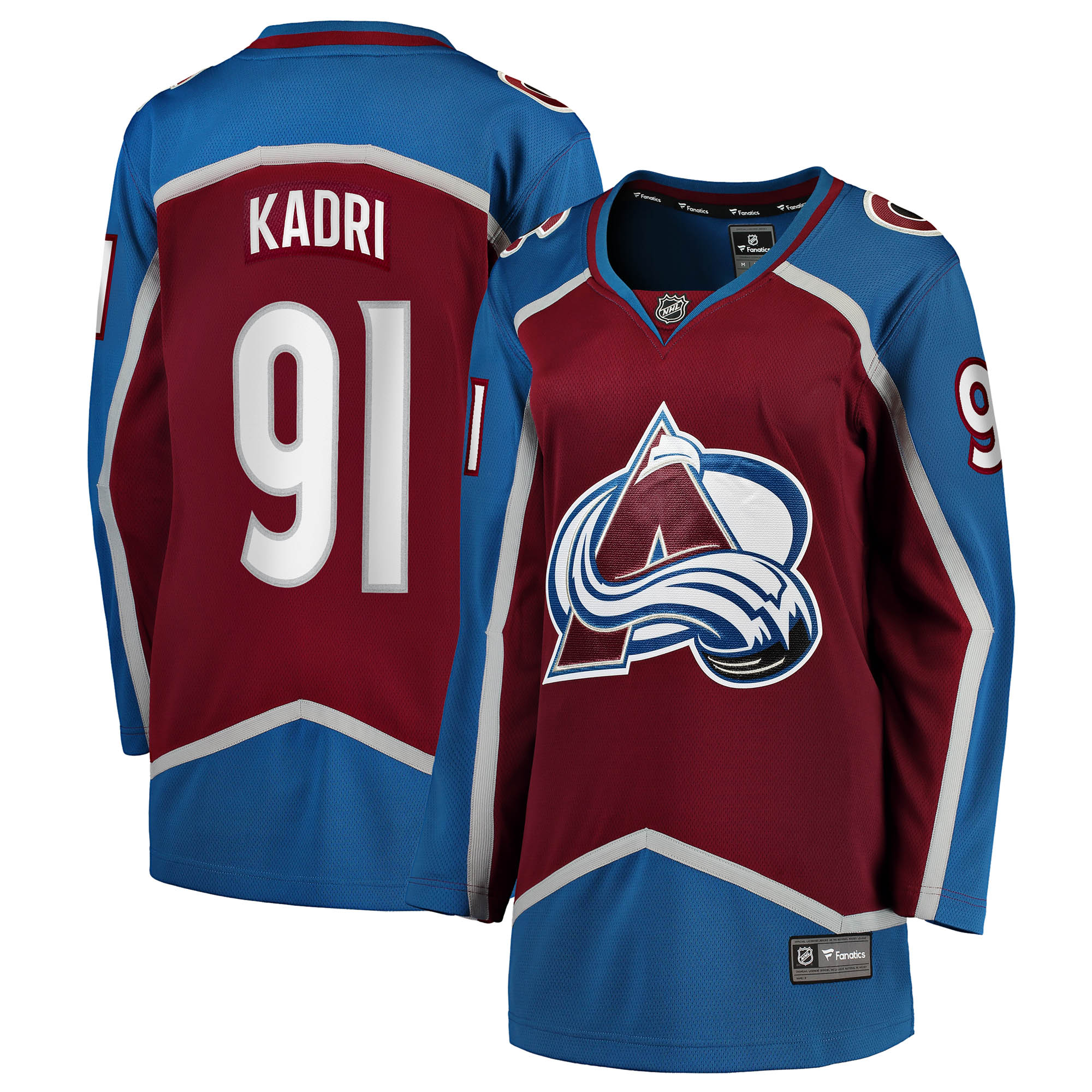 Nazem Kadri Colorado Avalanche Fanatics Women's Home Breakaway Jersey - Burgundy
