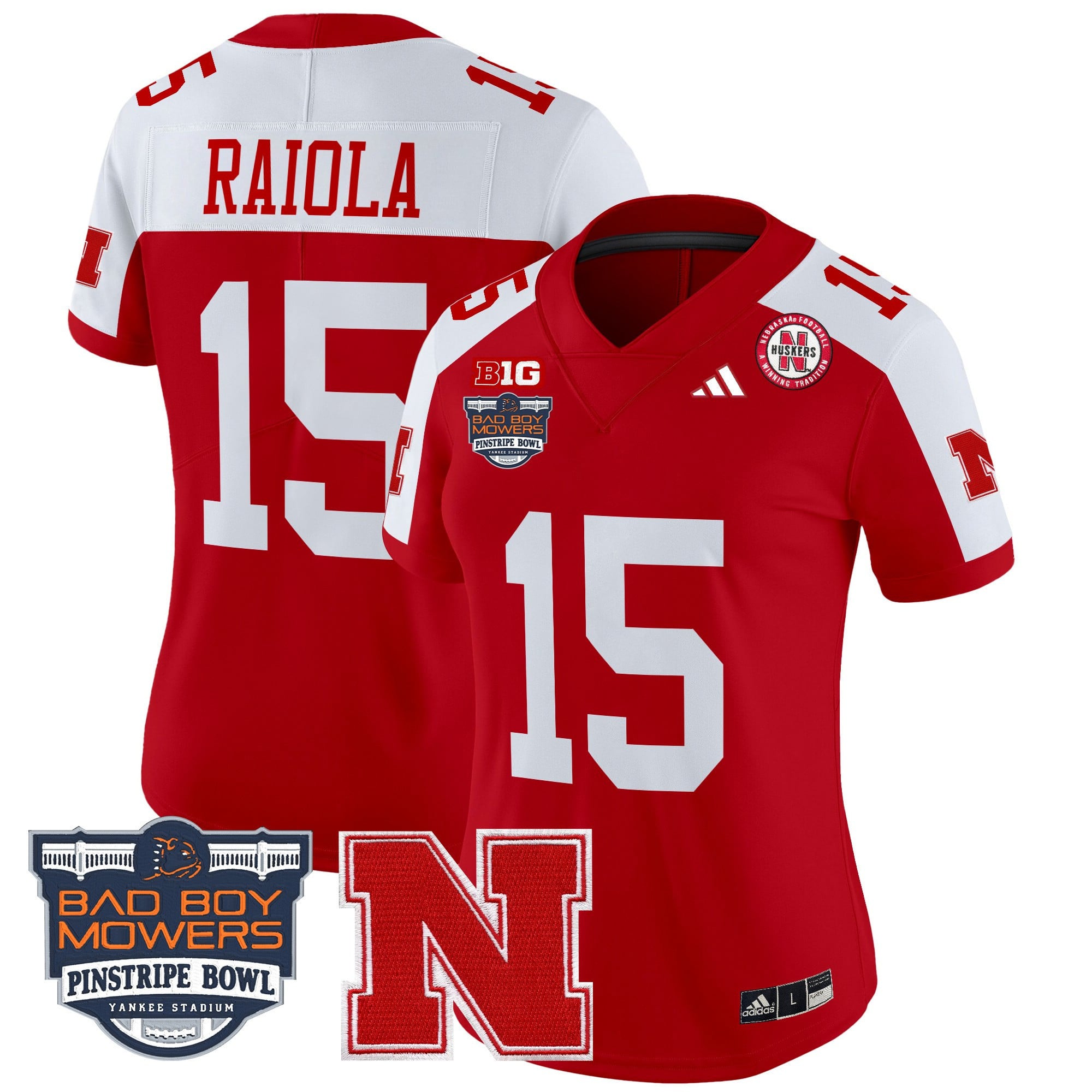 Nebraska #15 Red Jersey - Adidas Nebraska Cornhuskers #15 Red Football