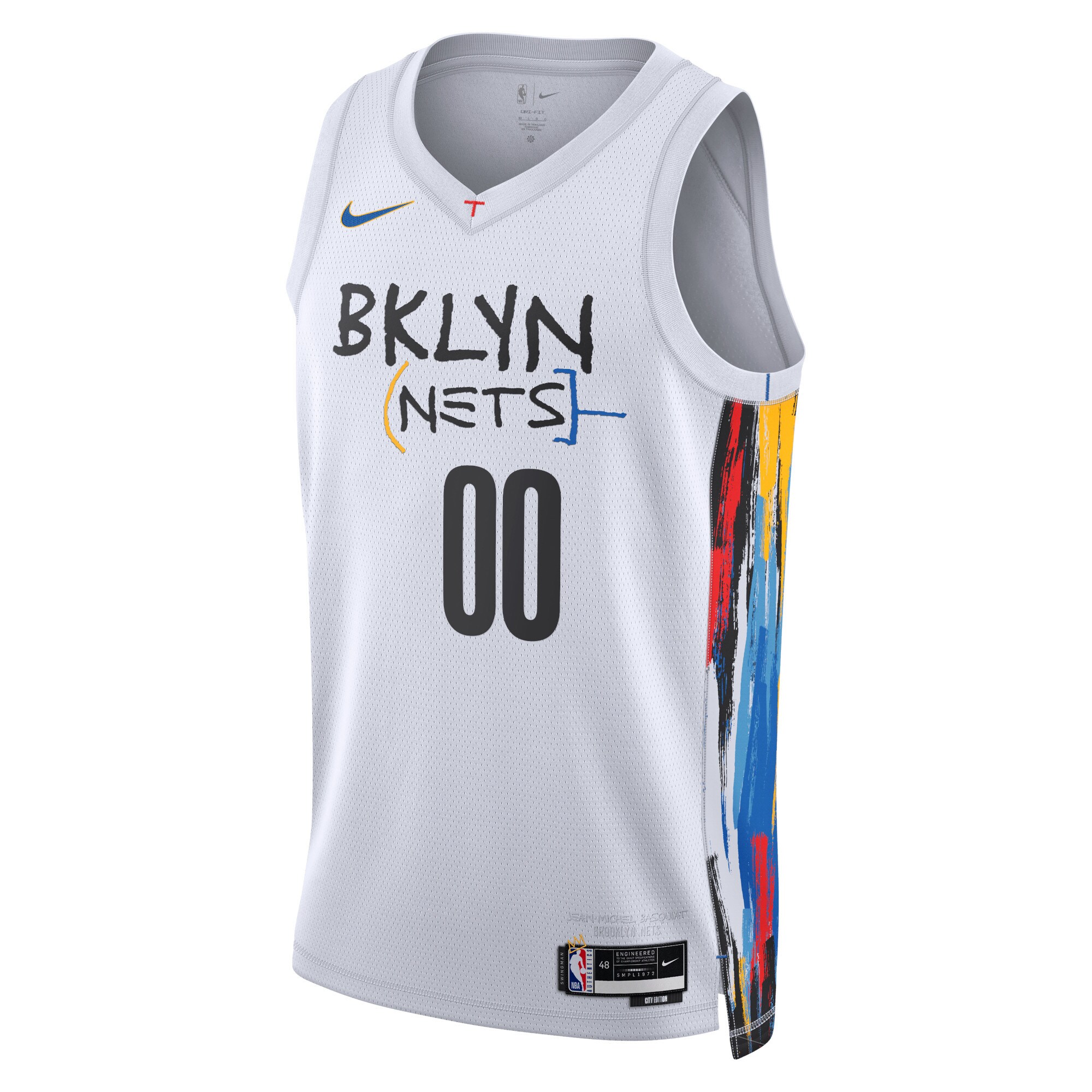 Alternative view of Nets Basquiat City Edition Jersey - Nike - Custom Name & Number