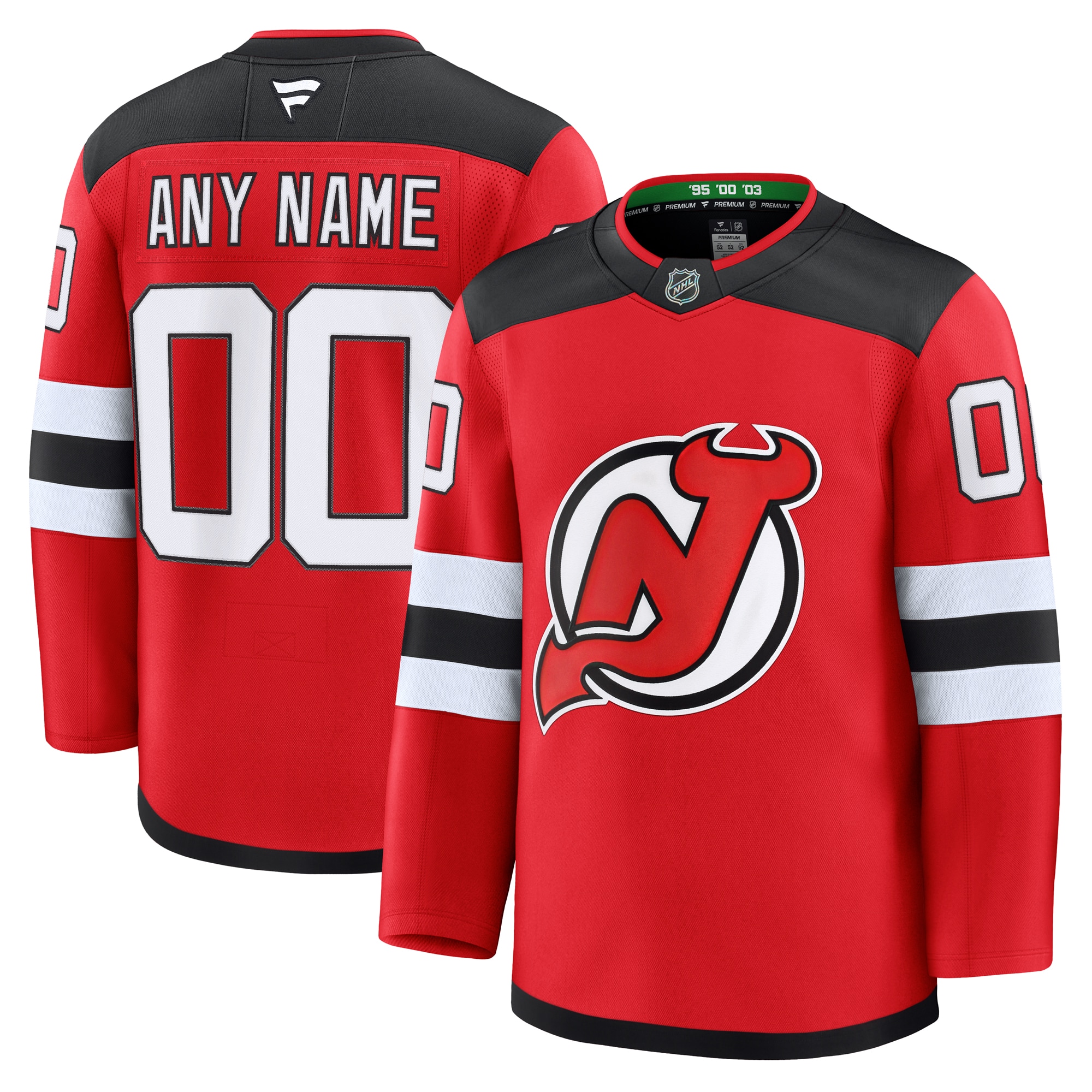 New Jersey Devils Fanatics Home Premium Custom Jersey