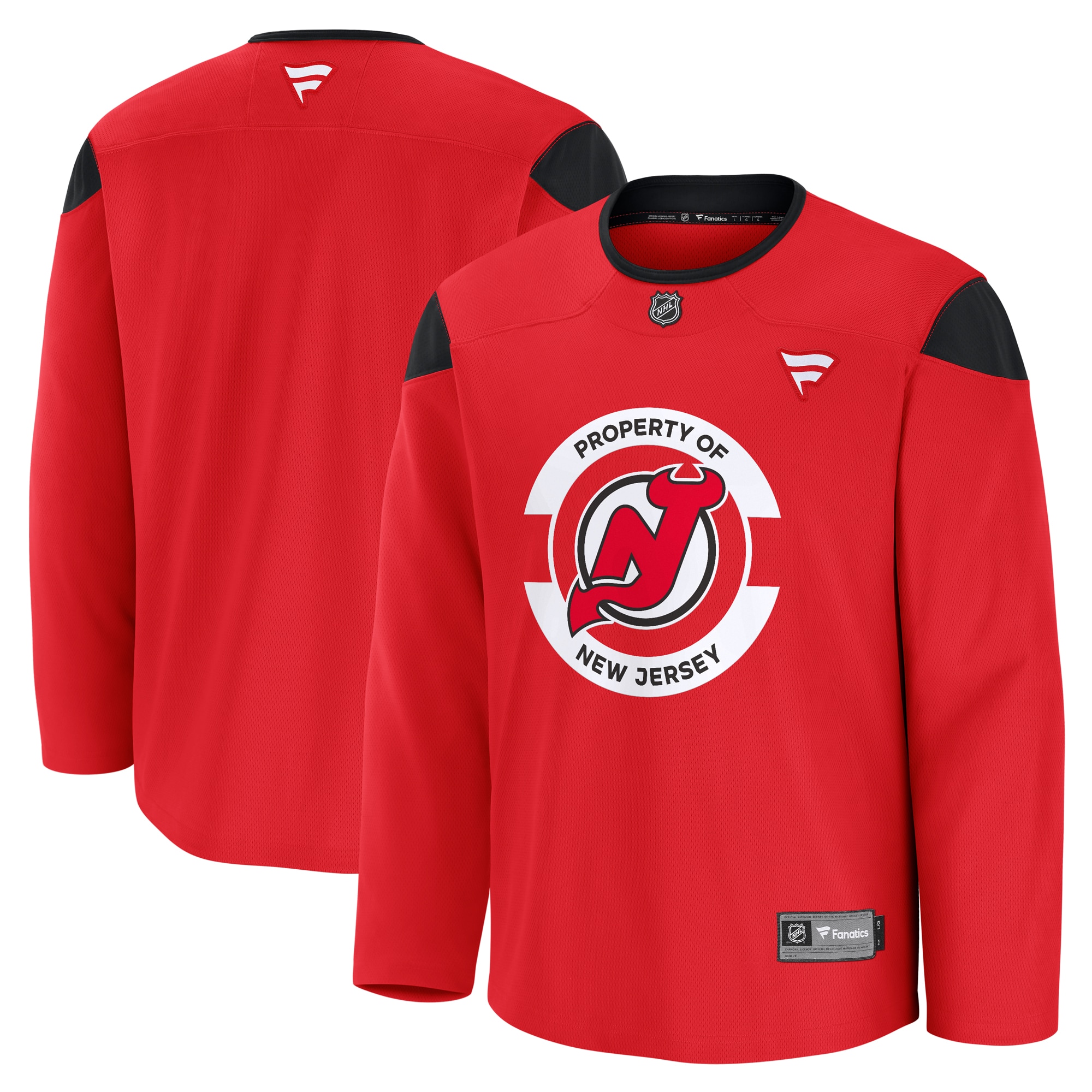 New Jersey Devils Fanatics Practice Jersey - Red