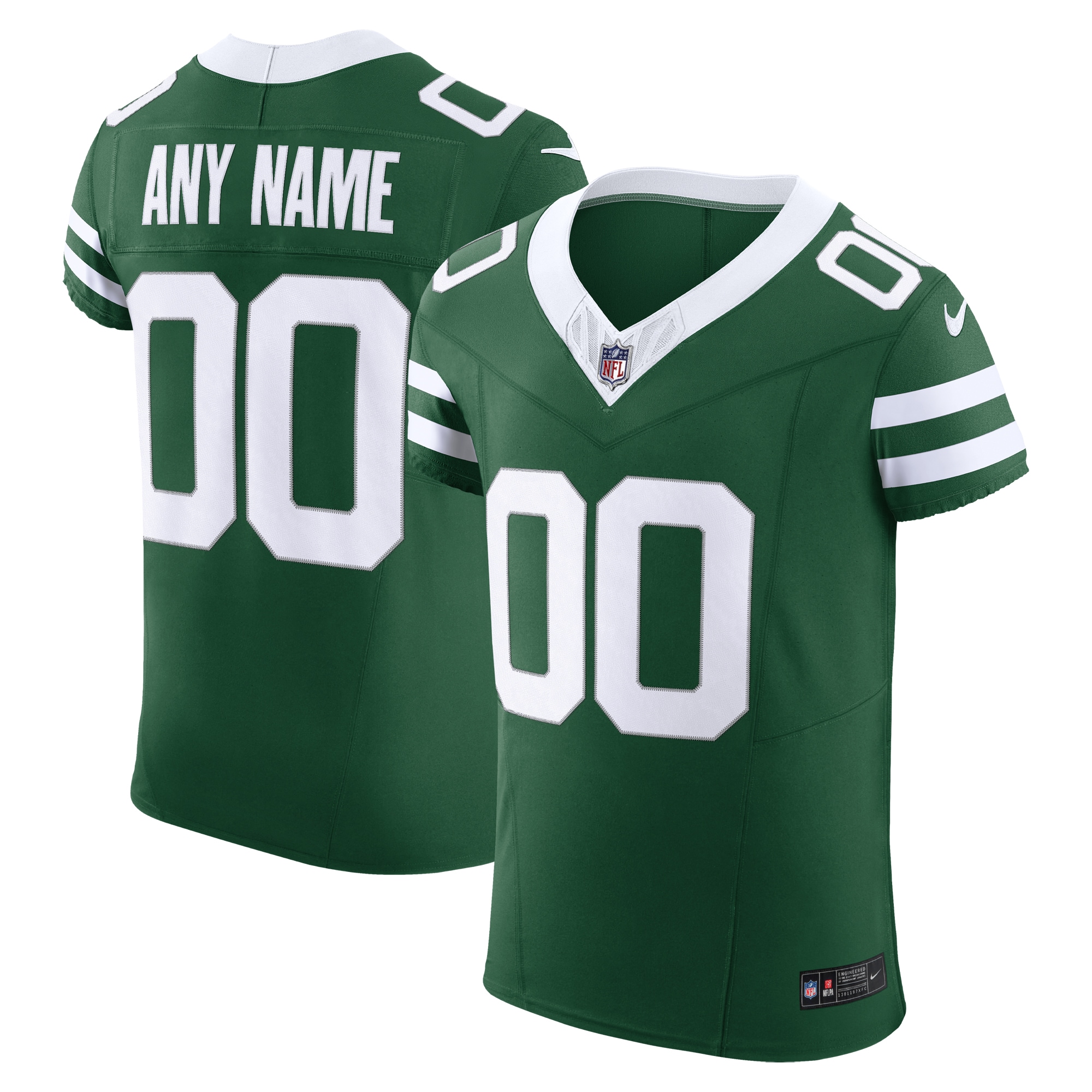 New York Jets Vapor F.U.S.E. Elite Custom Jersey - Legacy Green