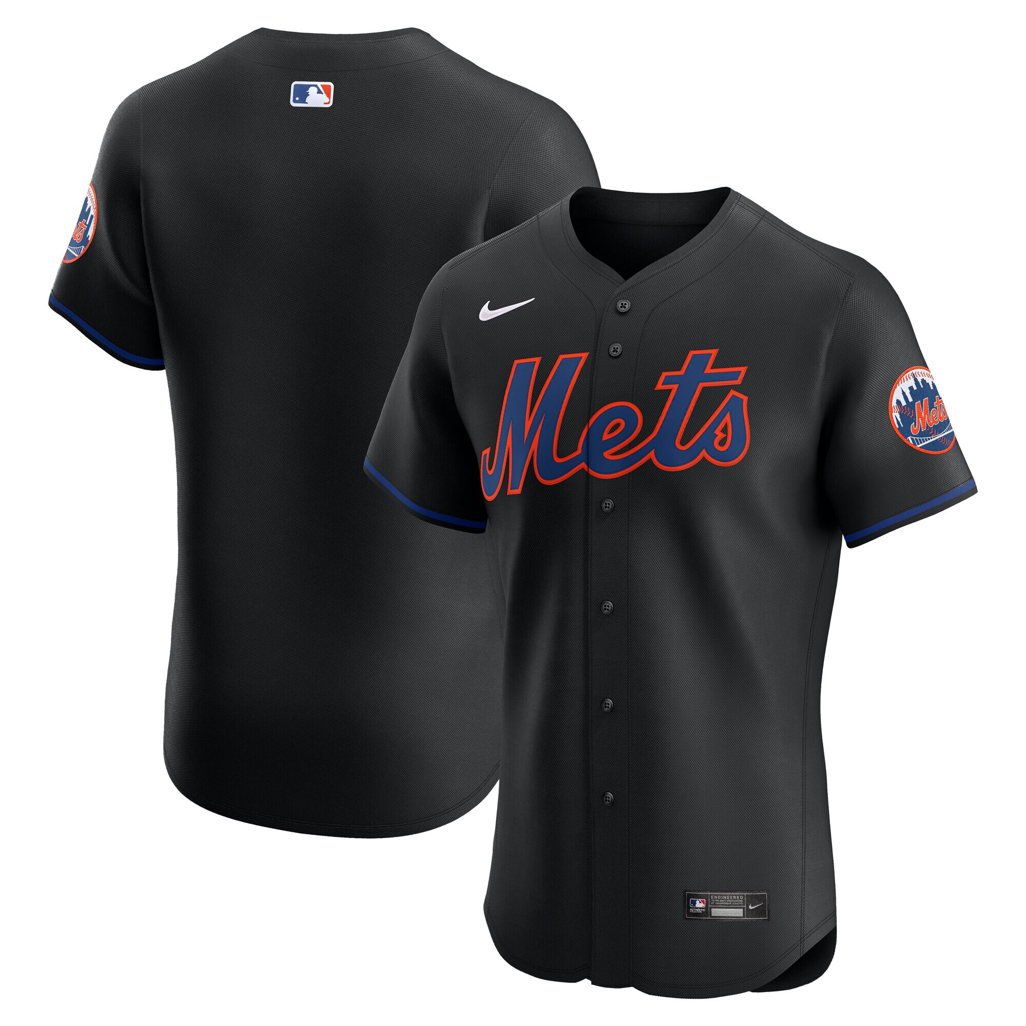 New York Mets Alternate Elite Jersey - Black
