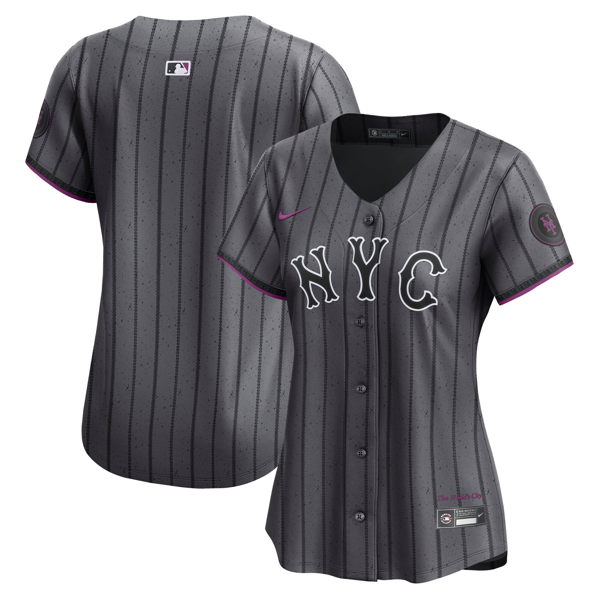 New York Mets Women's City Connect Limited Jersey - Gray