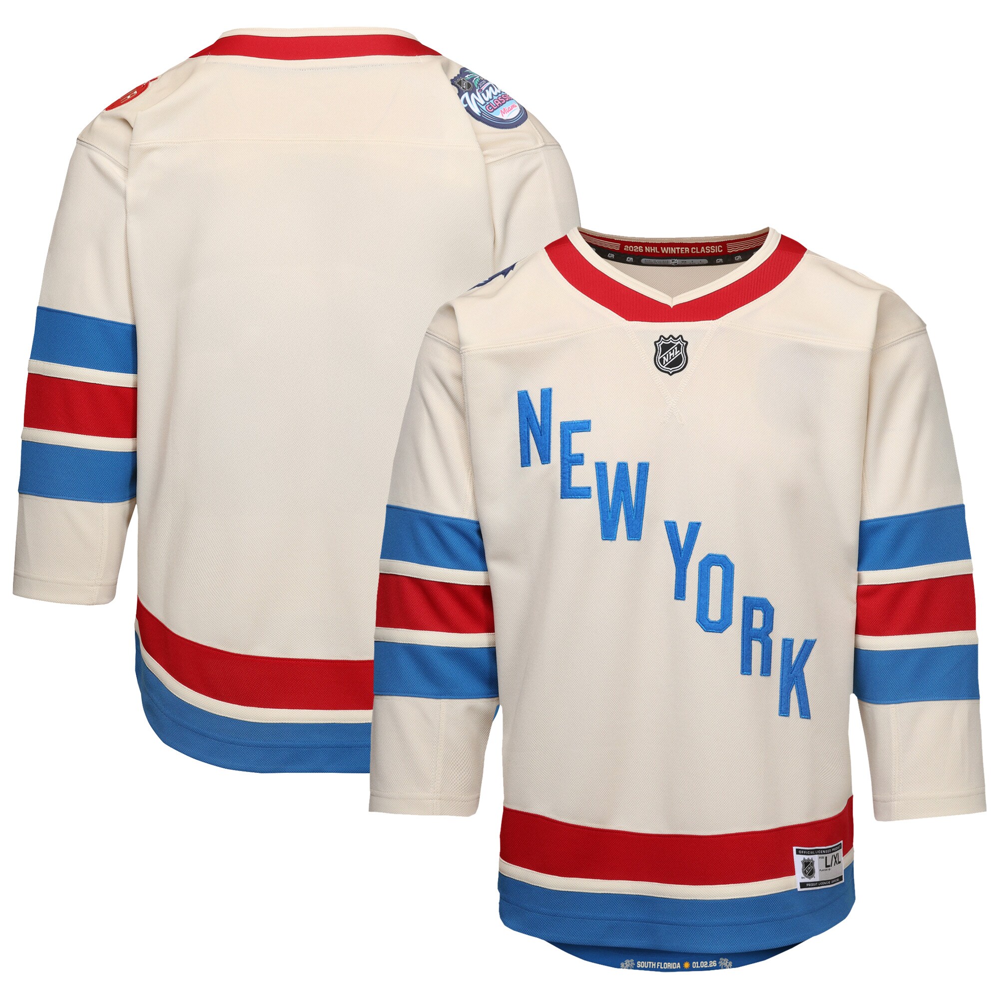 New York Rangers Outerstuff Youth 2026 Winter Classic Premier Jersey - White