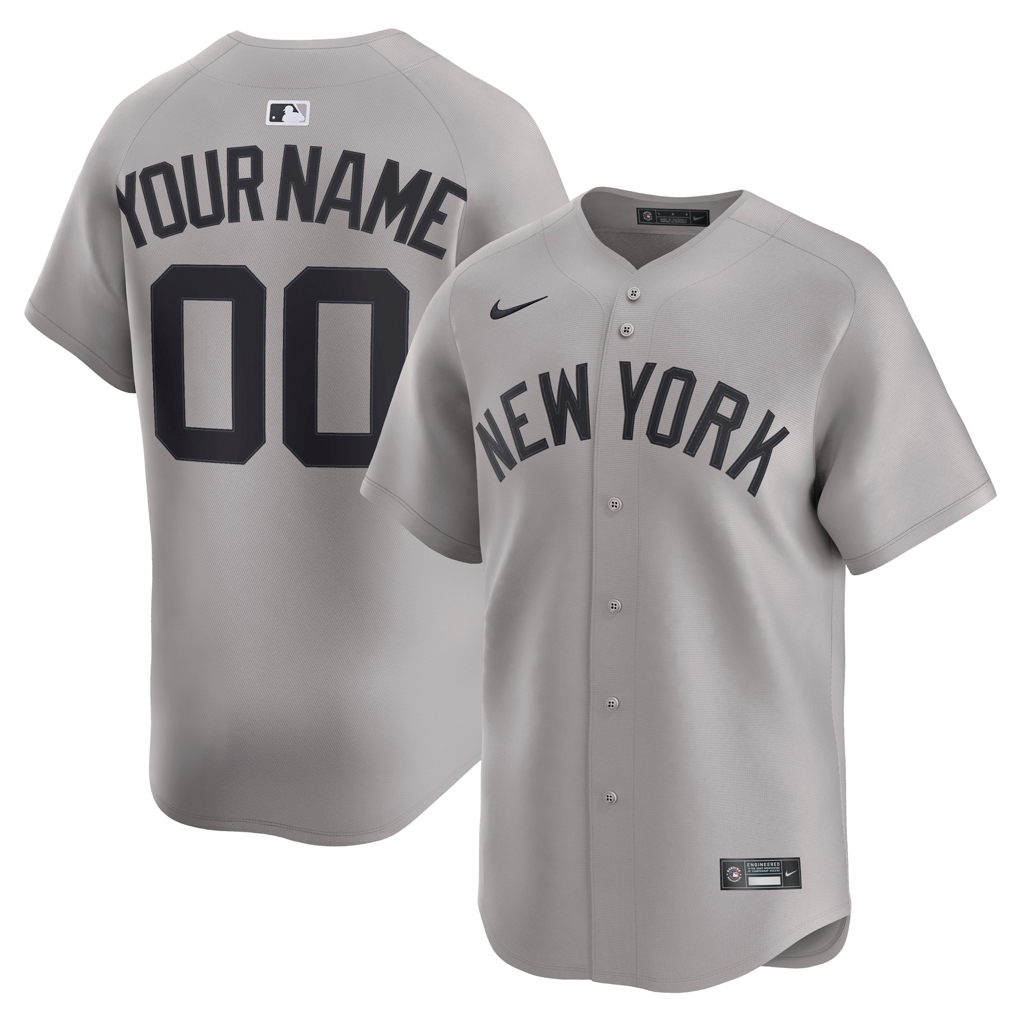 New York Yankees Away Limited Custom Jersey