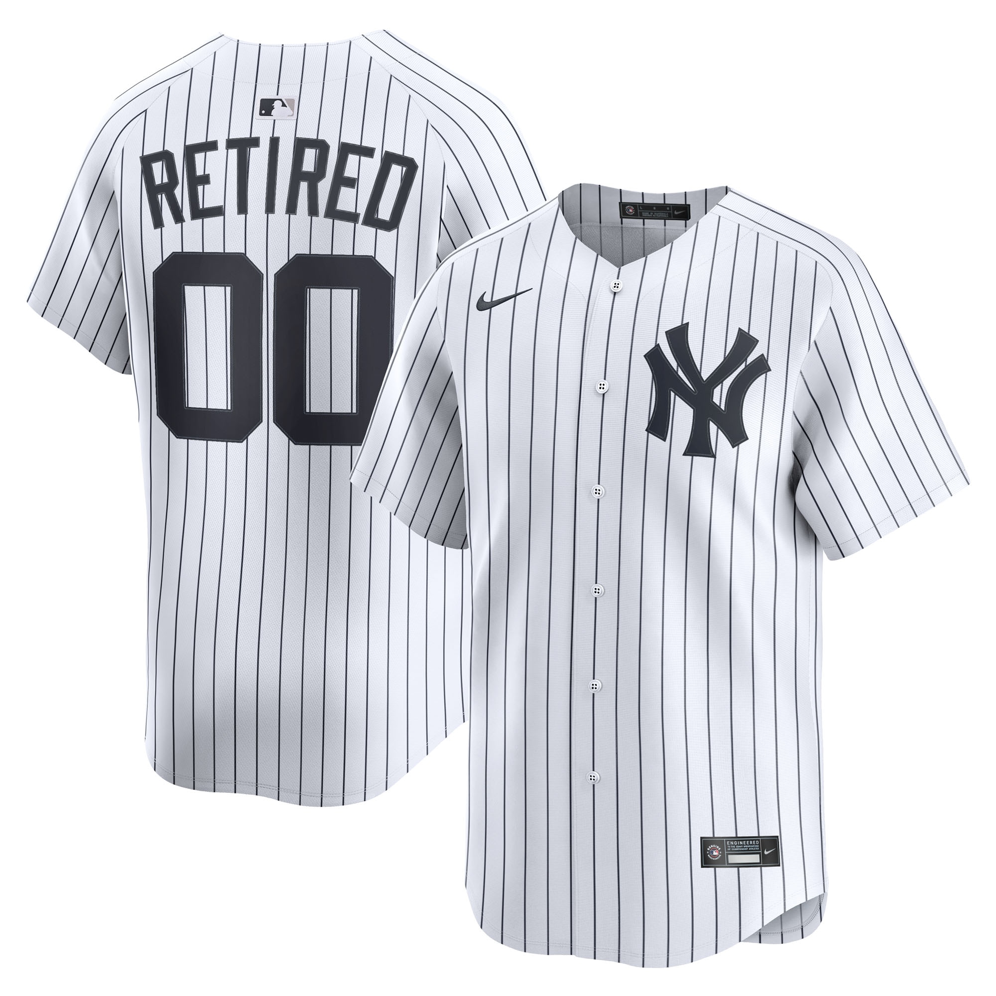 New York Yankees Home Limited Pick-A-Player Retired Roster Jersey - White