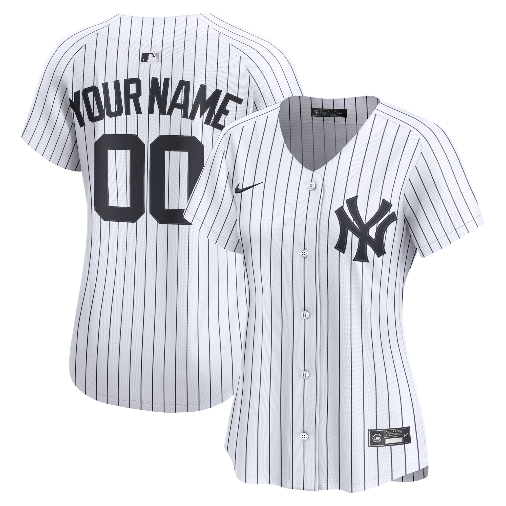 New York Yankees Women's Home Limited Custom Jersey - White