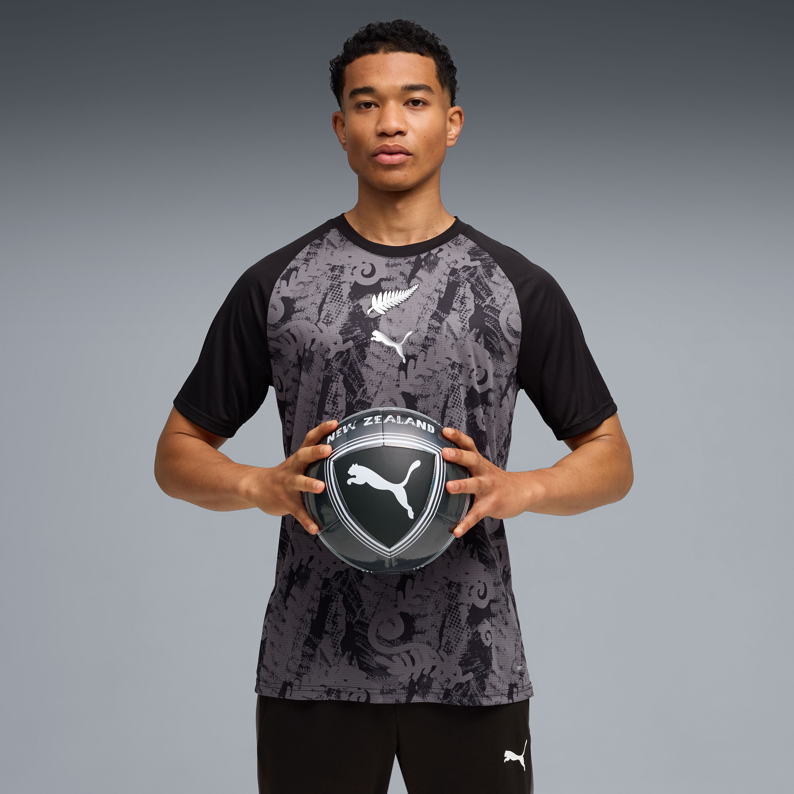 New Zealand National Team Puma Pre-Match Jersey - Black