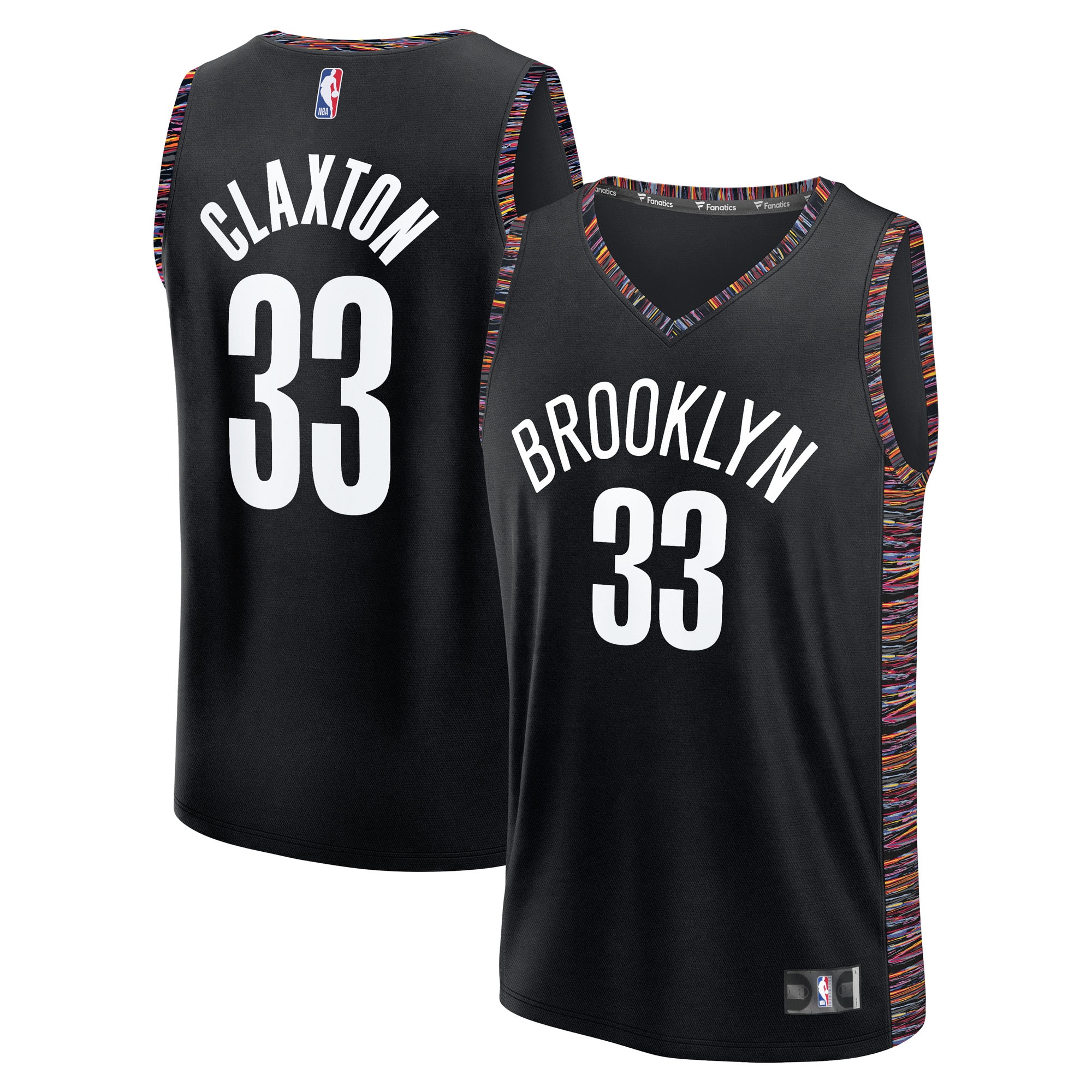 Nic Claxton Brooklyn Nets Fanatics Youth Fast Break Jersey - City Edition - Black