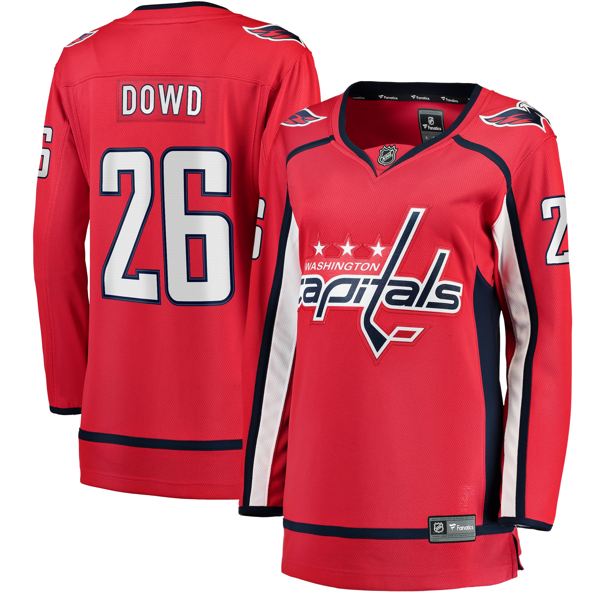 Nic Dowd Washington Capitals Fanatics Women's Home Breakaway Player Jersey - Red