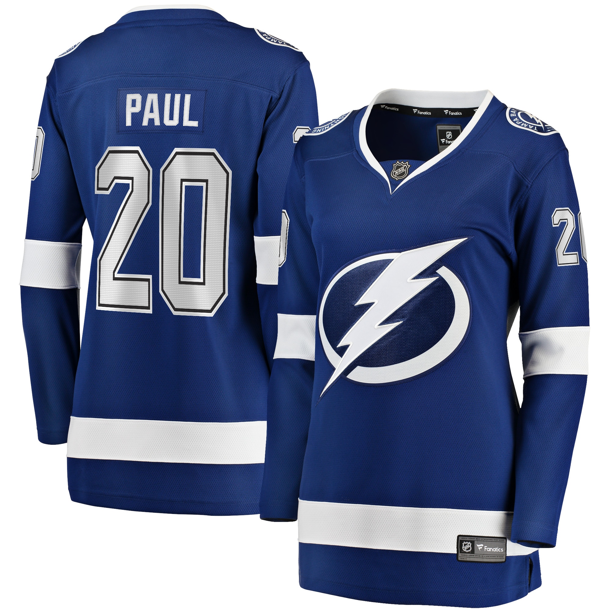Nicholas Paul Tampa Bay Lightning Fanatics Women's Home Breakaway Player Jersey - Blue