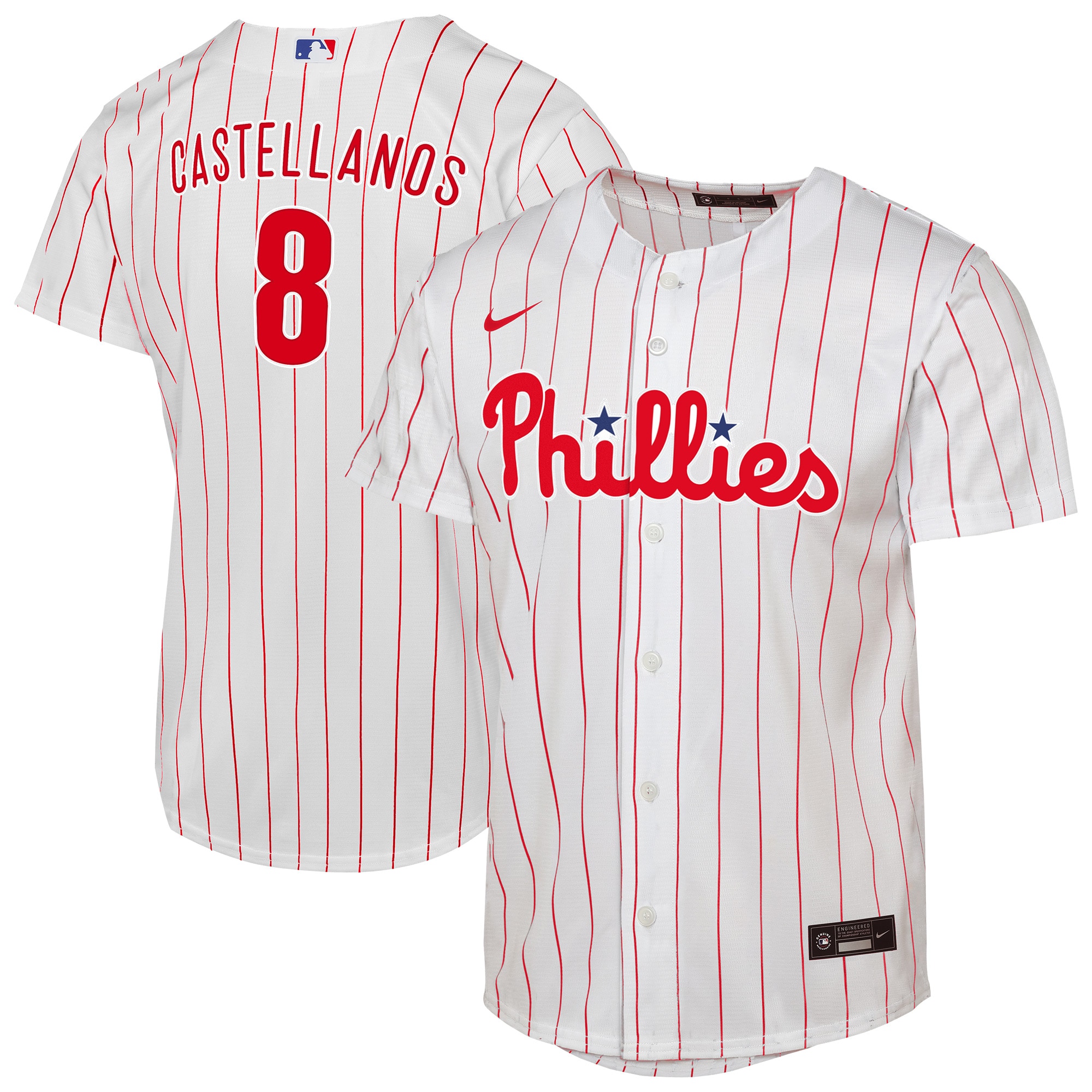 Nick Castellanos Philadelphia Phillies Youth Home Player Jersey - White