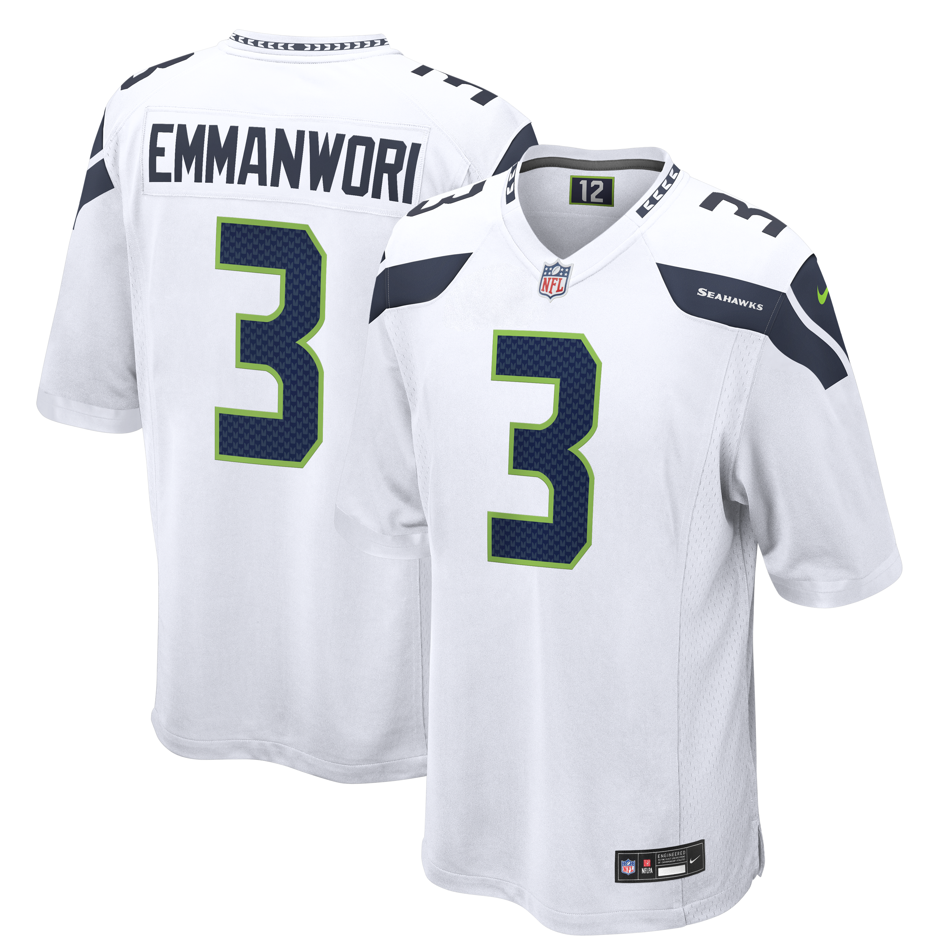 Nick Emmanwori Seattle Seahawks Game Jersey