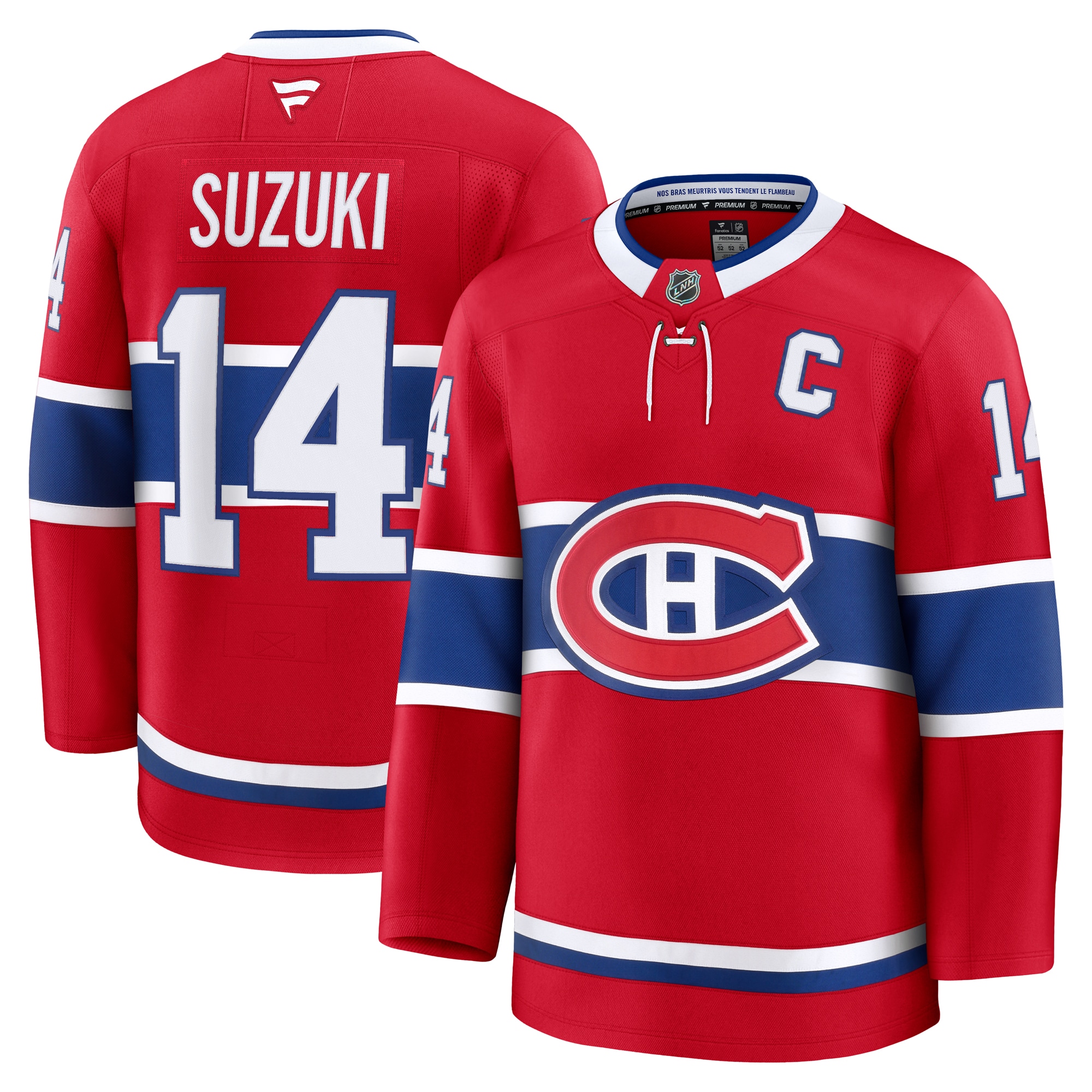 Nick Suzuki Montreal Canadiens Fanatics Home Premium Jersey - Red