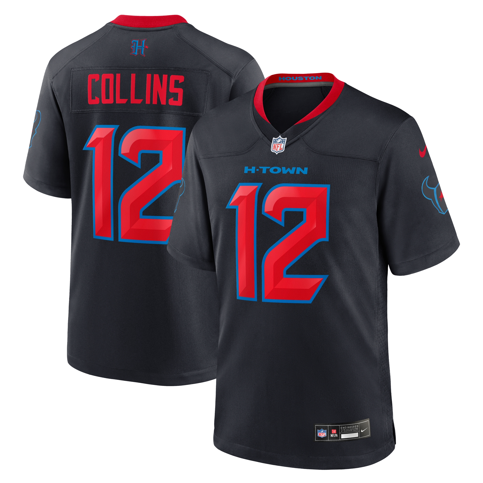 Nico Collins Houston Texans 2nd Alternate Game Jersey - Navy