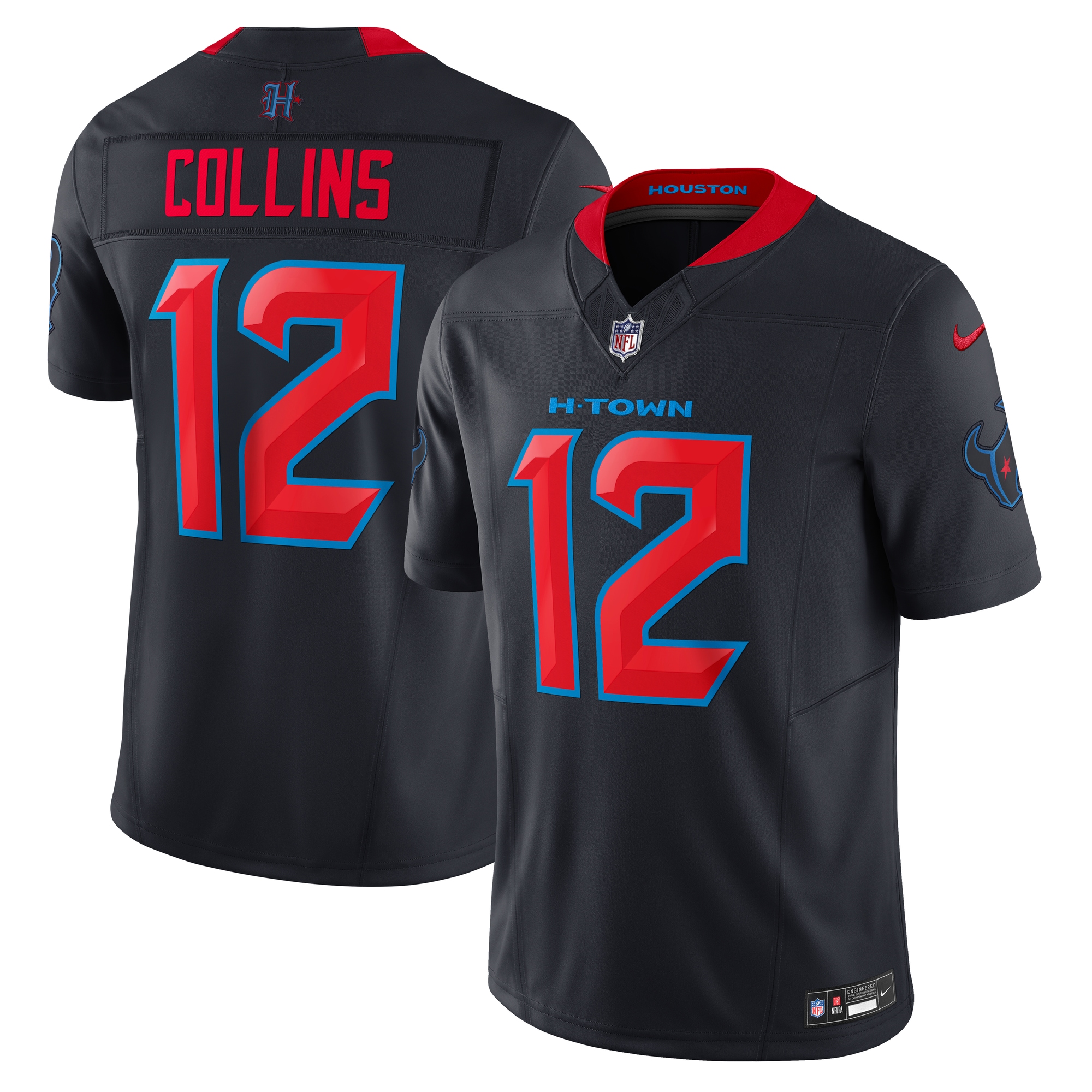 Nico Collins Houston Texans Alternate 2 Vapor F.U.S.E. Limited Jersey - Navy