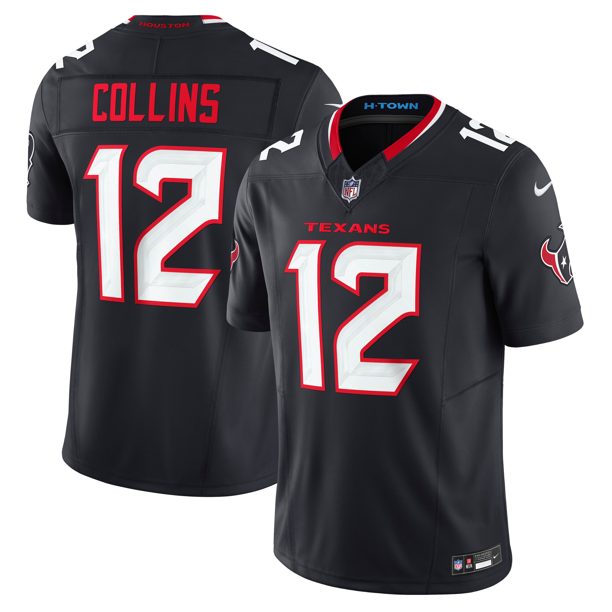 Nico Collins Houston Texans Team Vapor F.U.S.E. Limited Jersey - Navy
