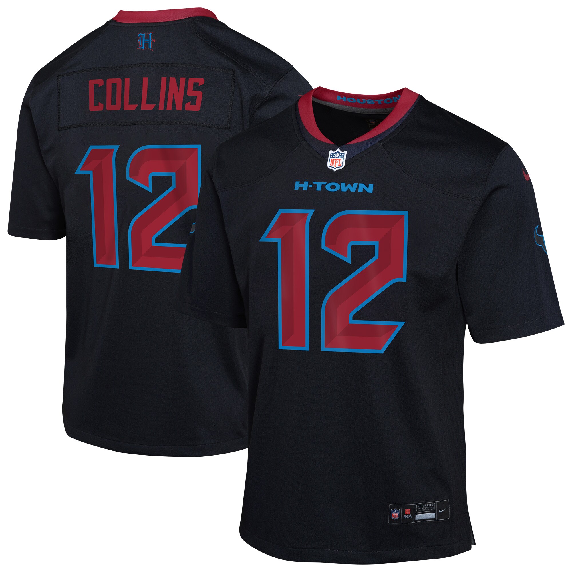 Nico Collins Houston Texans Youth Alternate Game Jersey - Navy