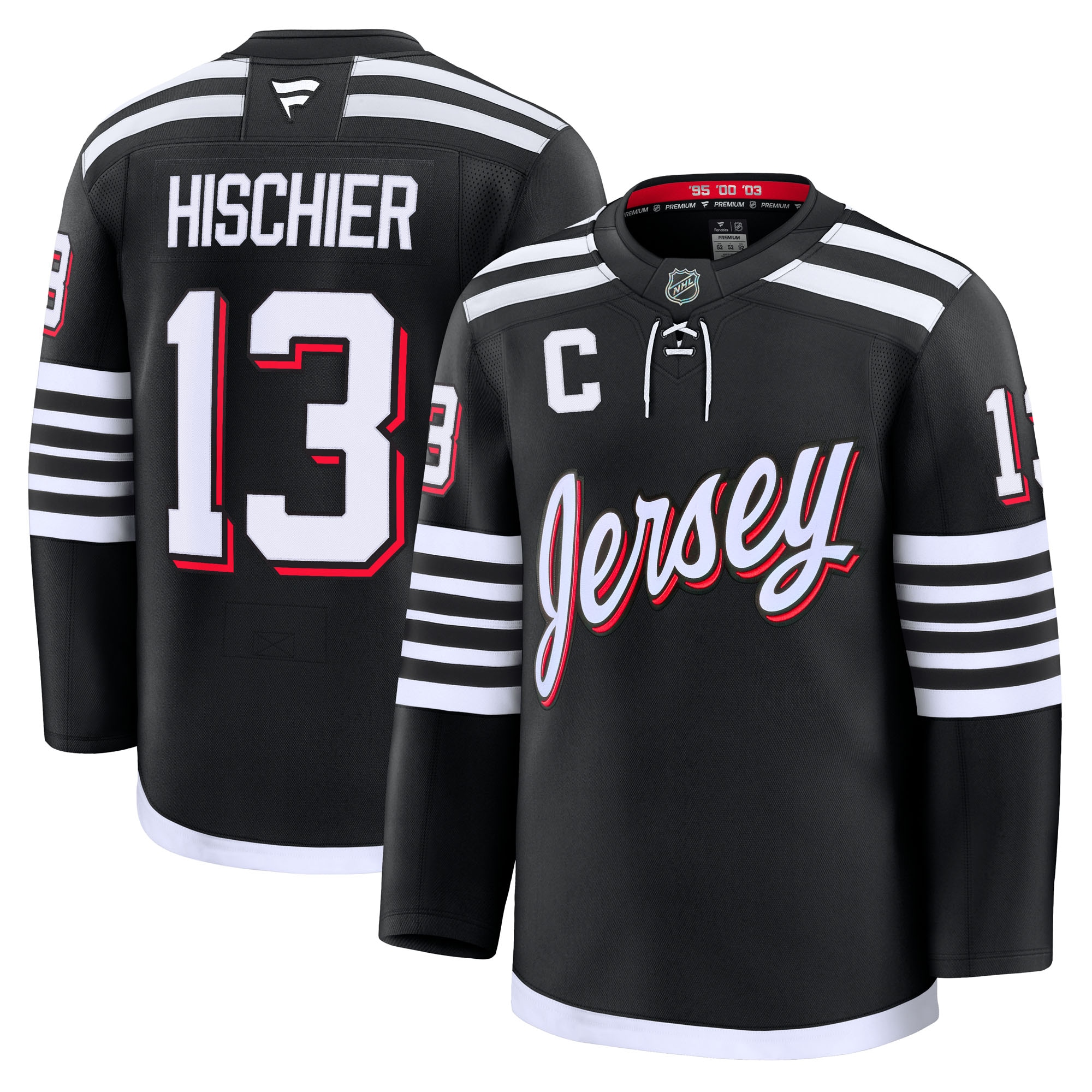 Nico Hischier New Jersey Devils Fanatics Alternate Premium Jersey
