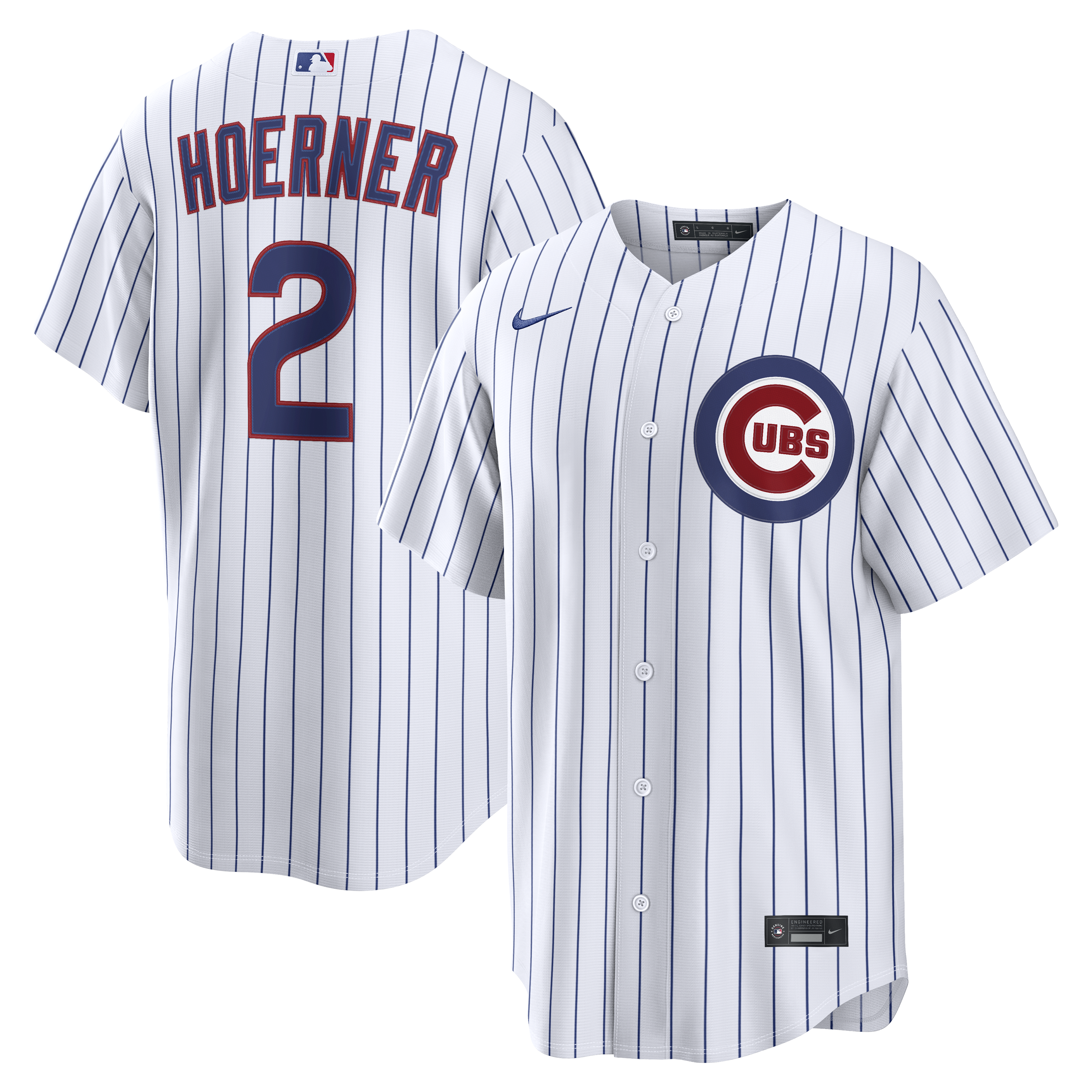 Nico Hoerner Chicago Cubs Home Jersey - White