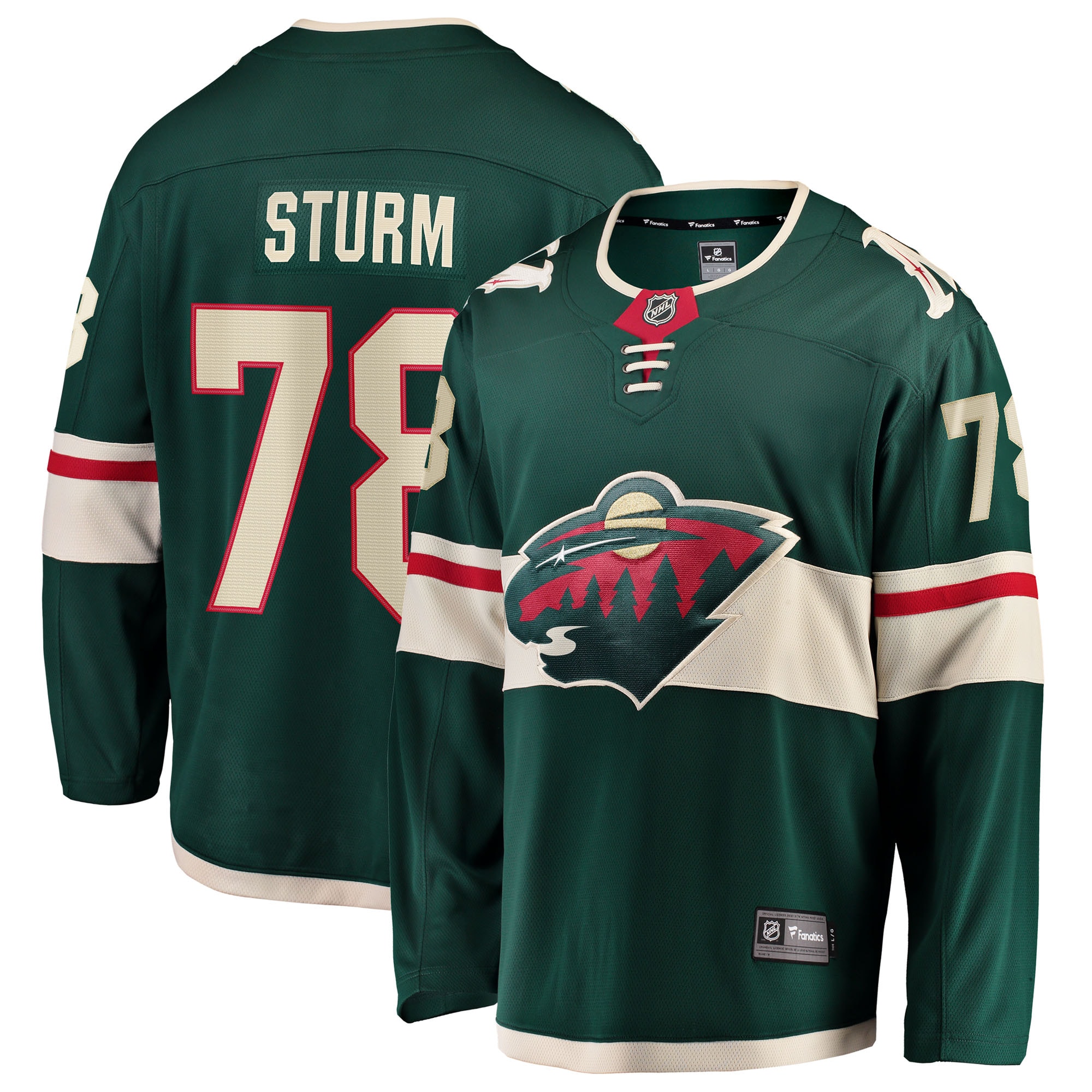 Nico Sturm Minnesota Wild Fanatics Home Breakaway Jersey - Green