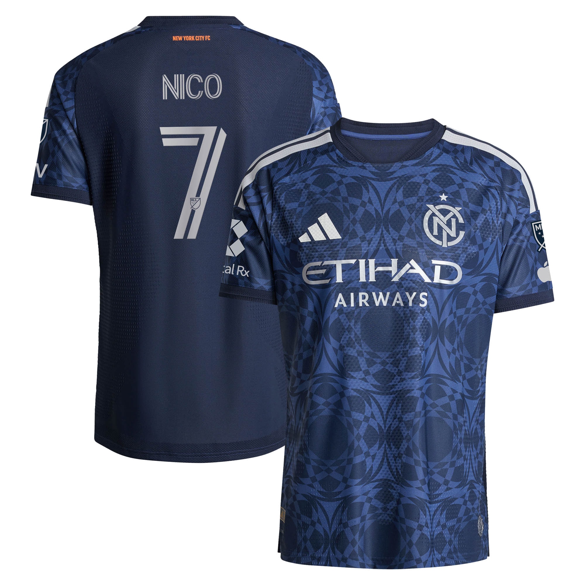 Nicolás Fernández Mercau New York City FC 2026 The All Nations Kit On-Field Patch Jersey - Blue