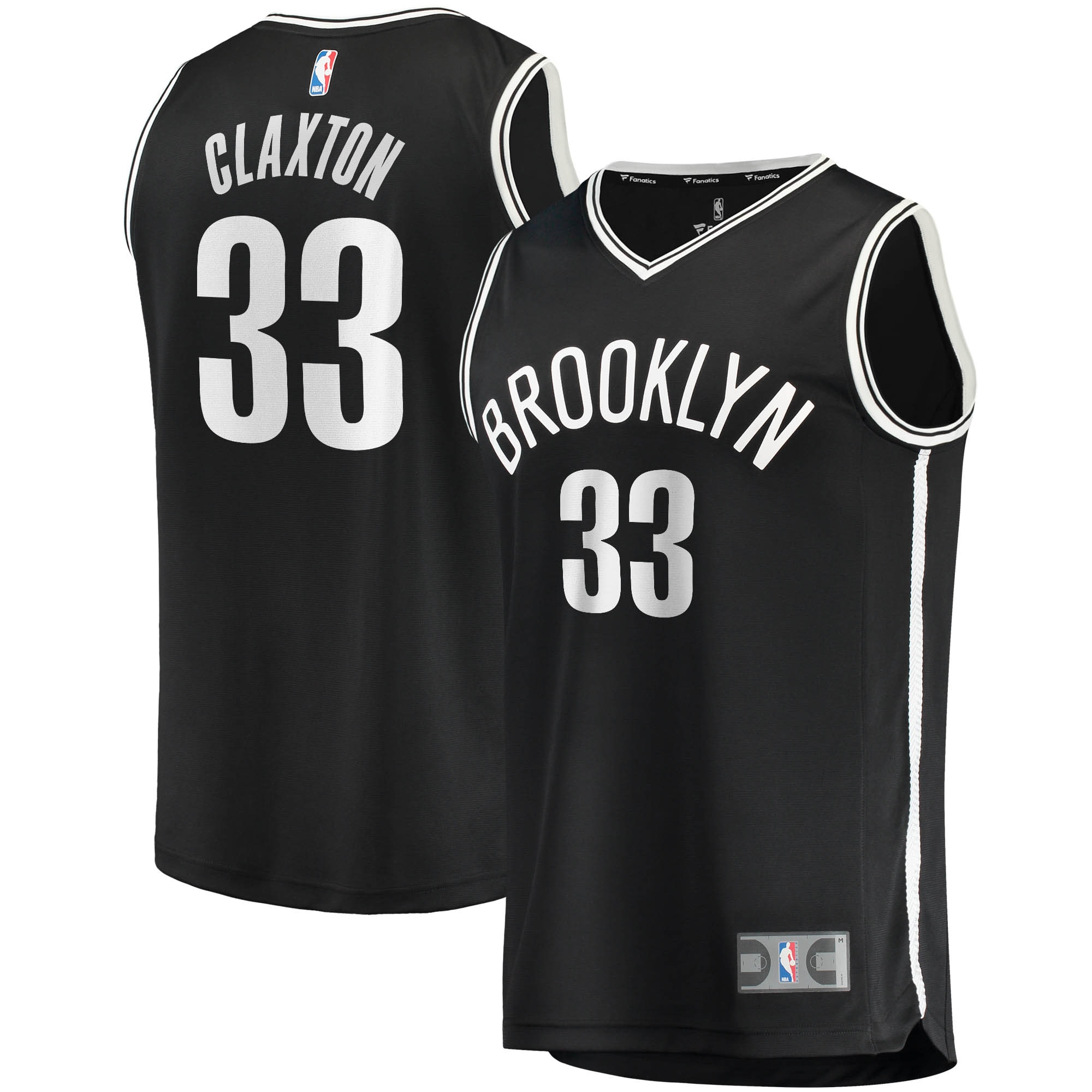 Nicolas Claxton Brooklyn Nets Fanatics Fast Break Jersey - Icon Edition - Black