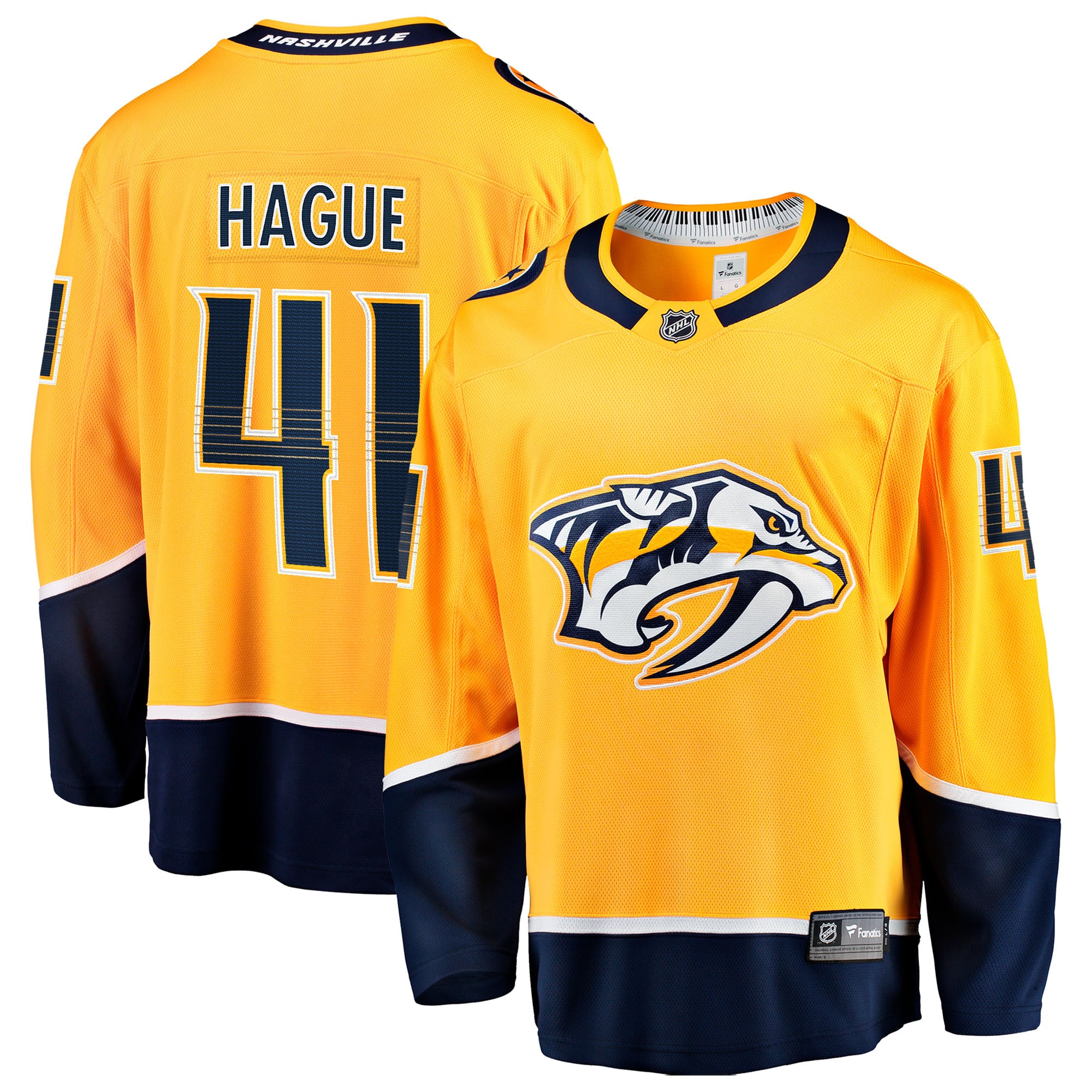 Nicolas Hague Nashville Predators Fanatics Home Breakaway Jersey - Gold