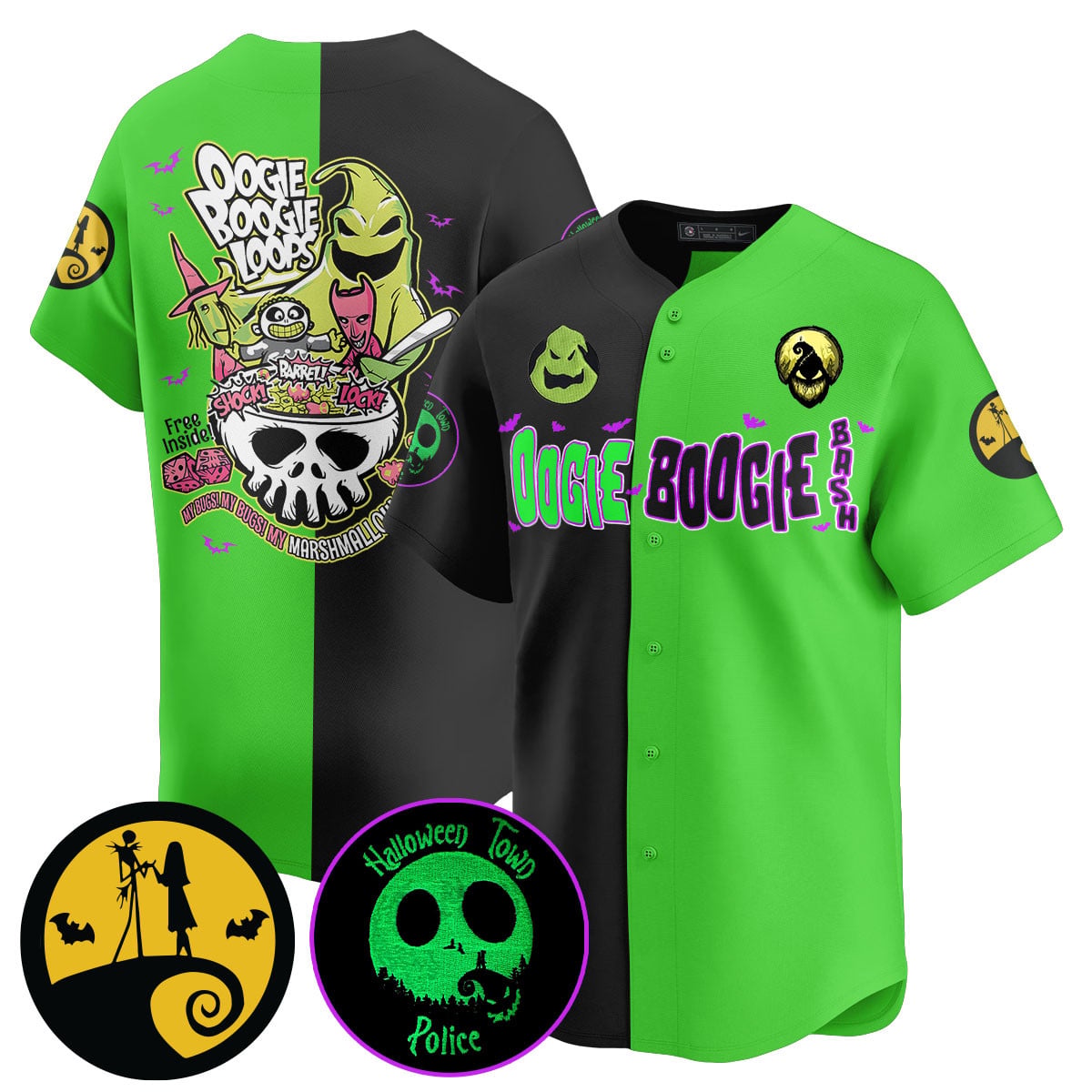 Alternative view of Nightmare Before Christmas Jersey - Nightmare Before Christmas