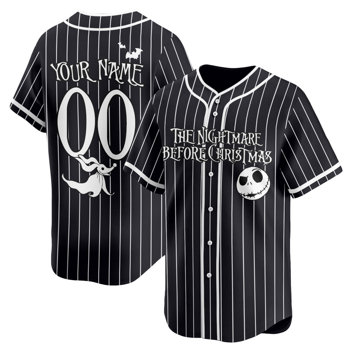 Nightmare Pinstripe Jersey - Nightmare Before Christmas Pinstripe