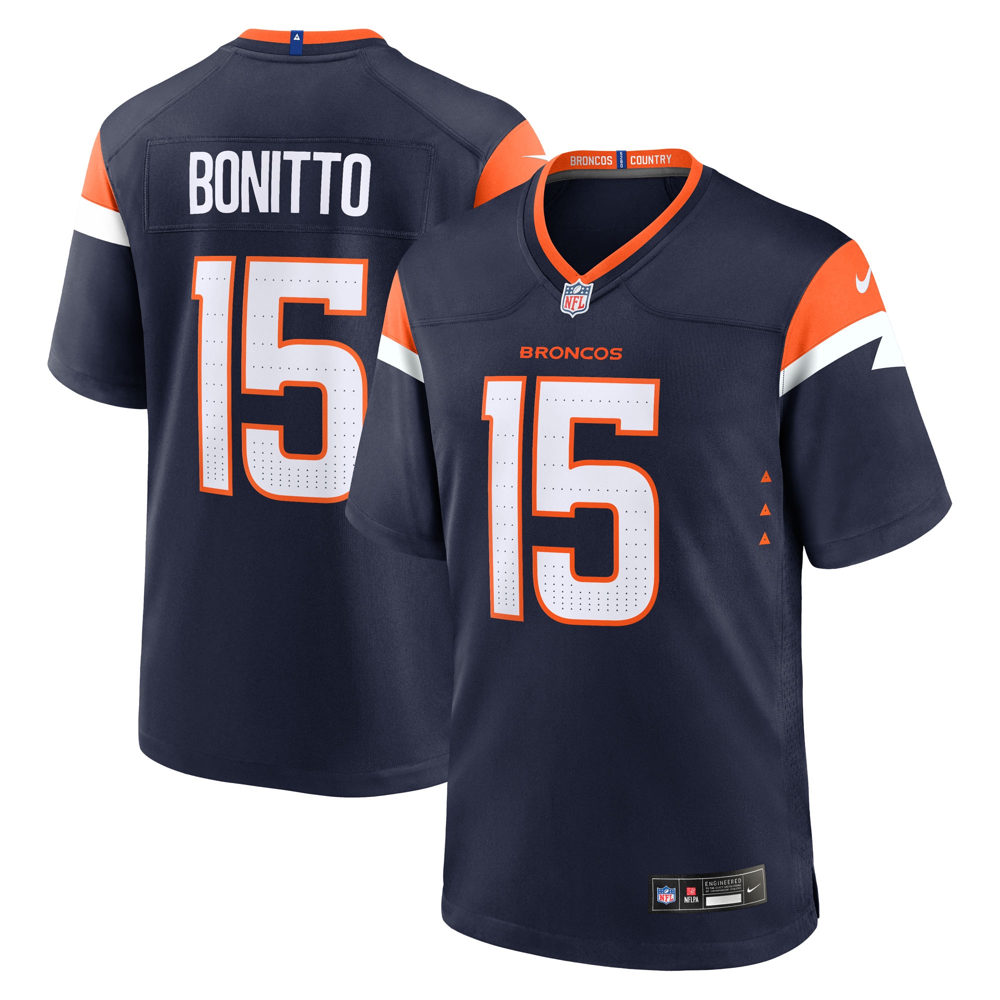 Nik Bonitto Denver Broncos Alternate Game Jersey - Navy