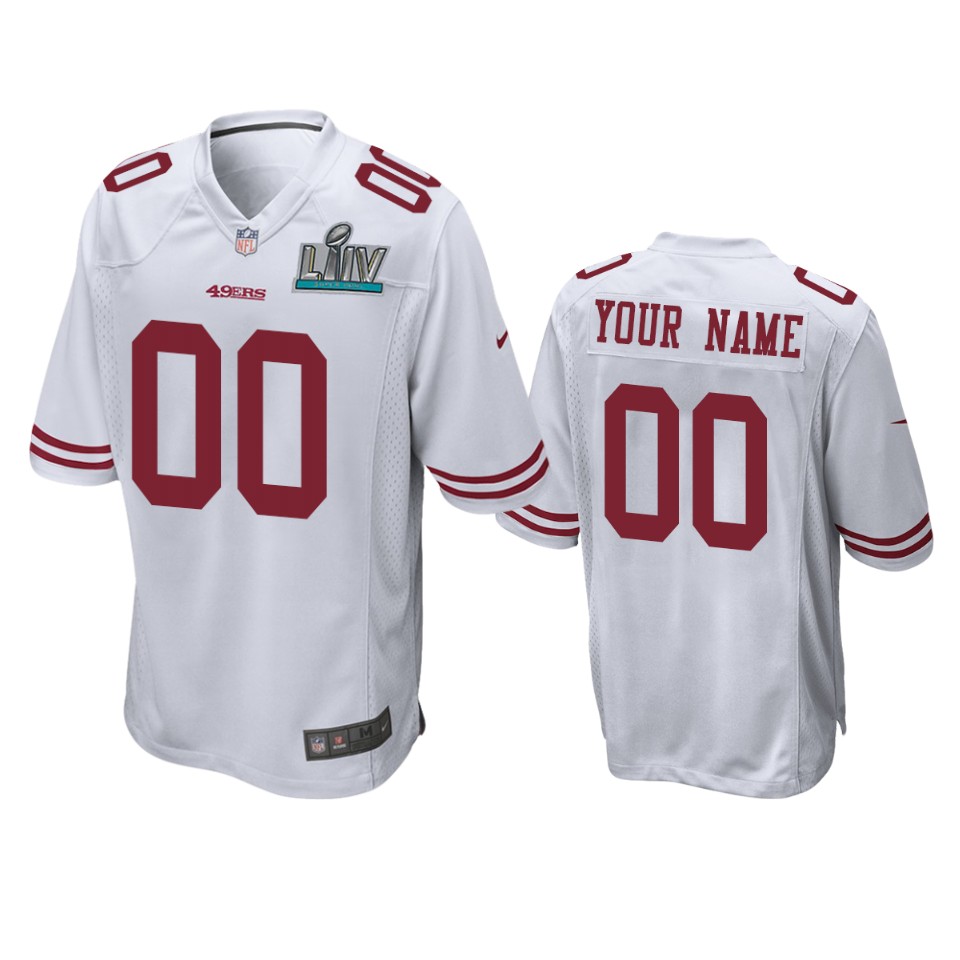 nike 49ers White Super Bowl Jersey - 49ers White Super Bowl Jersey