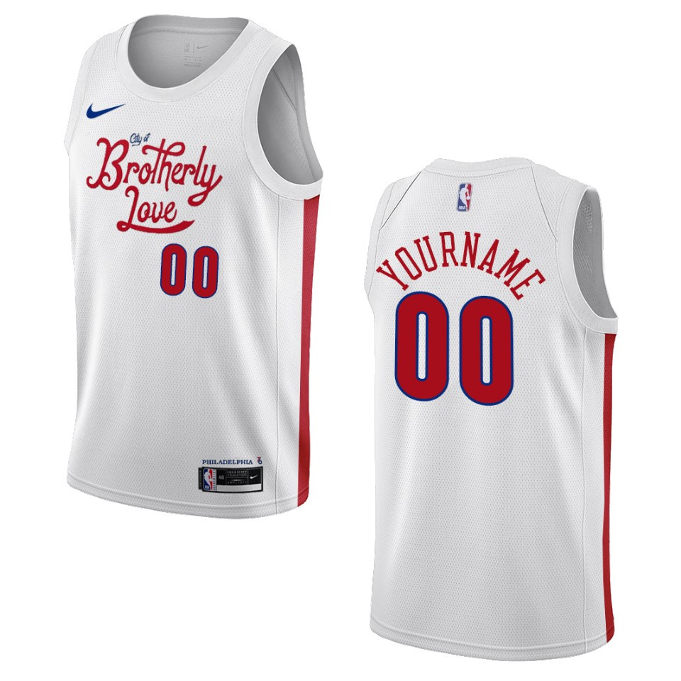 Nike 76ers City Edition Jersey - Nike 76ers White Jersey - City