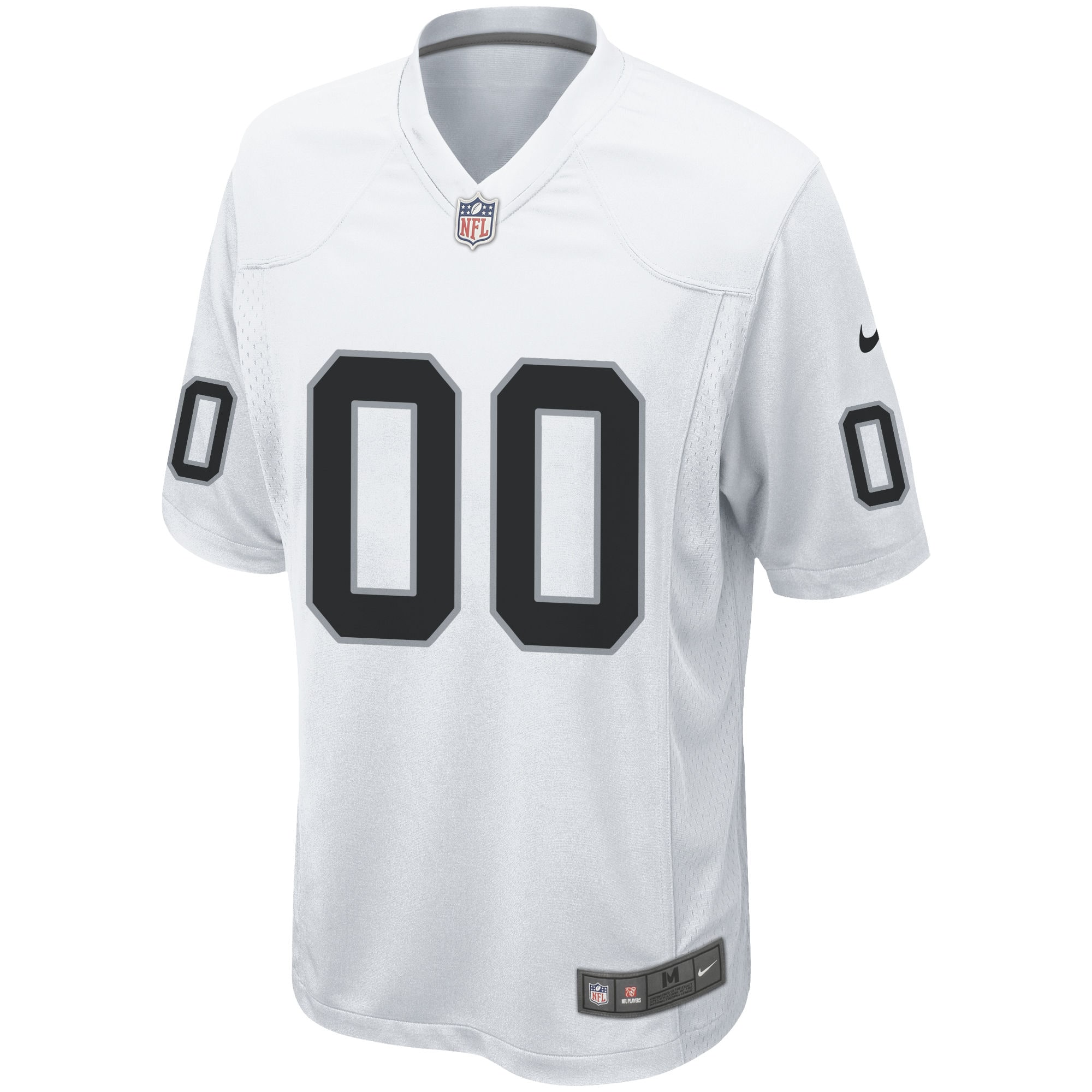 Alternative view of nike alternate Raiders White Custom Jersey - Nike Raiders White
