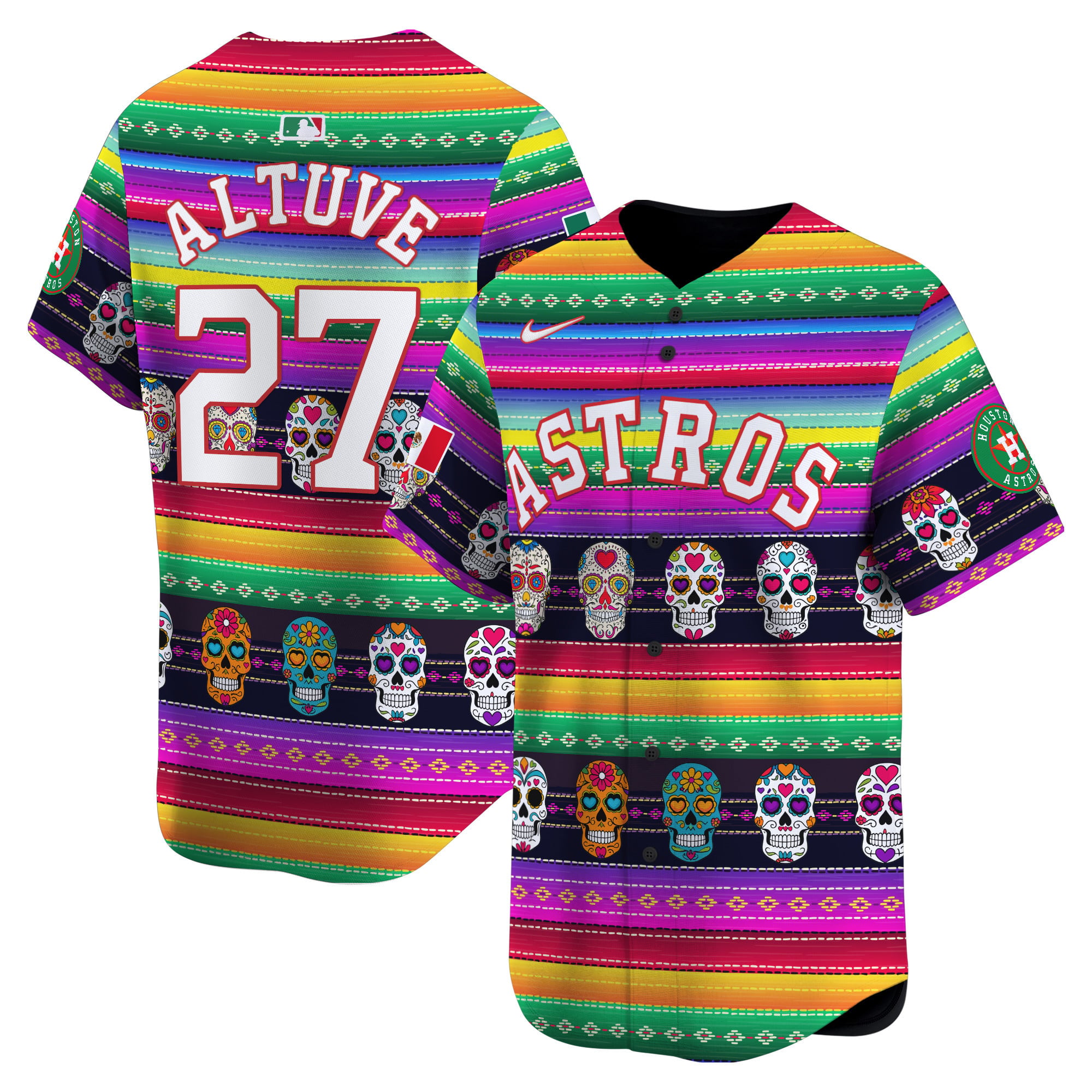 Nike Altuve Astros Sugar Skull Jersey - Limited Edition