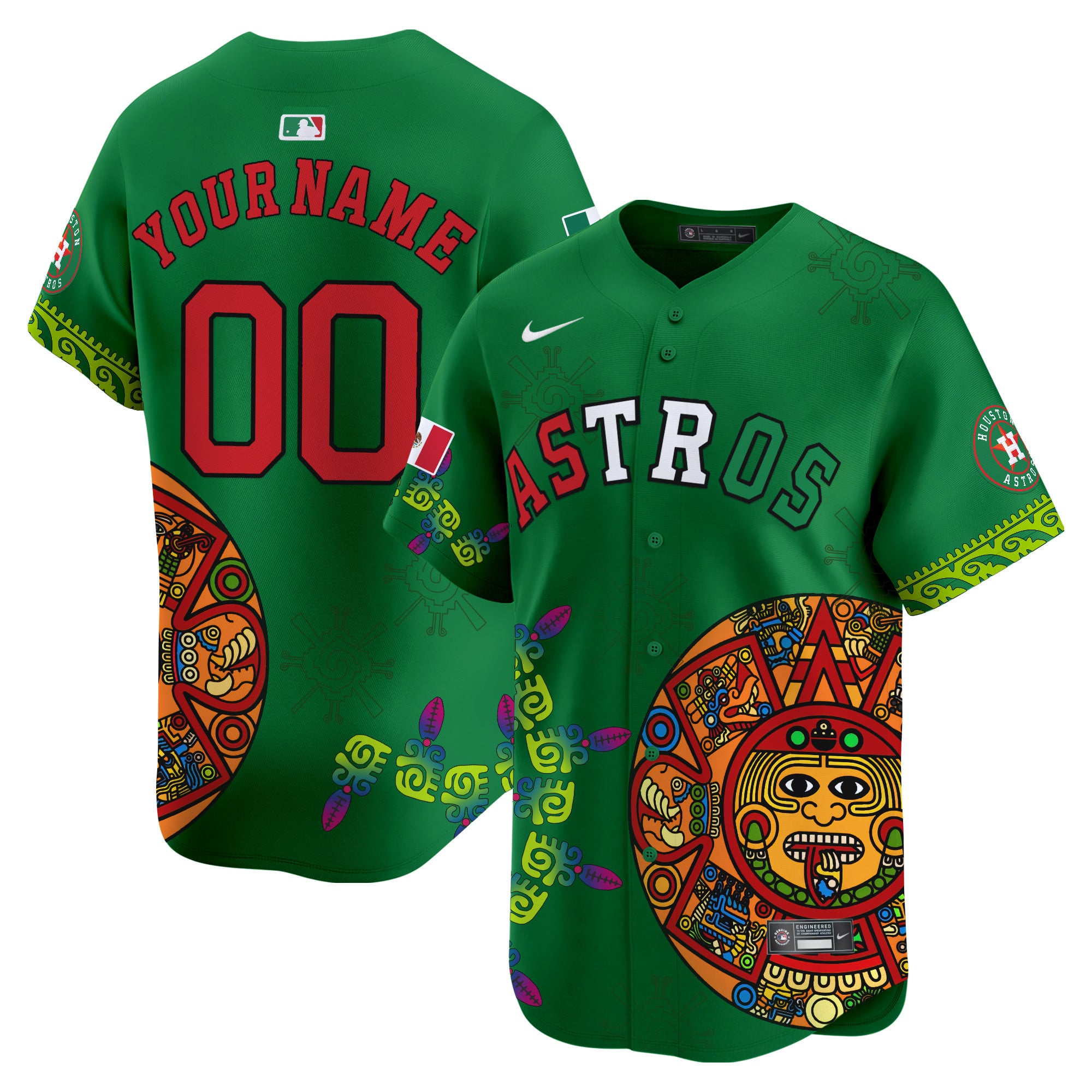 Nike Astros Green Mexico Jersey - Cultural Edition