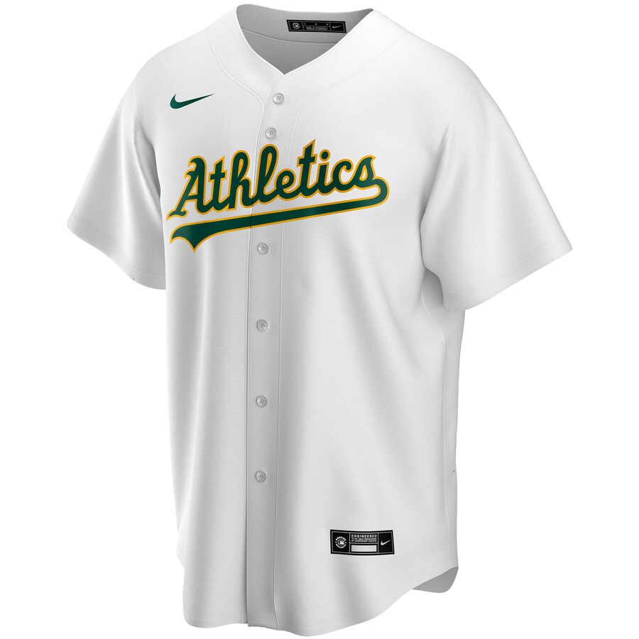 Alternative view of Nike Athletics White Custom Jersey - Personalized MLB Gear