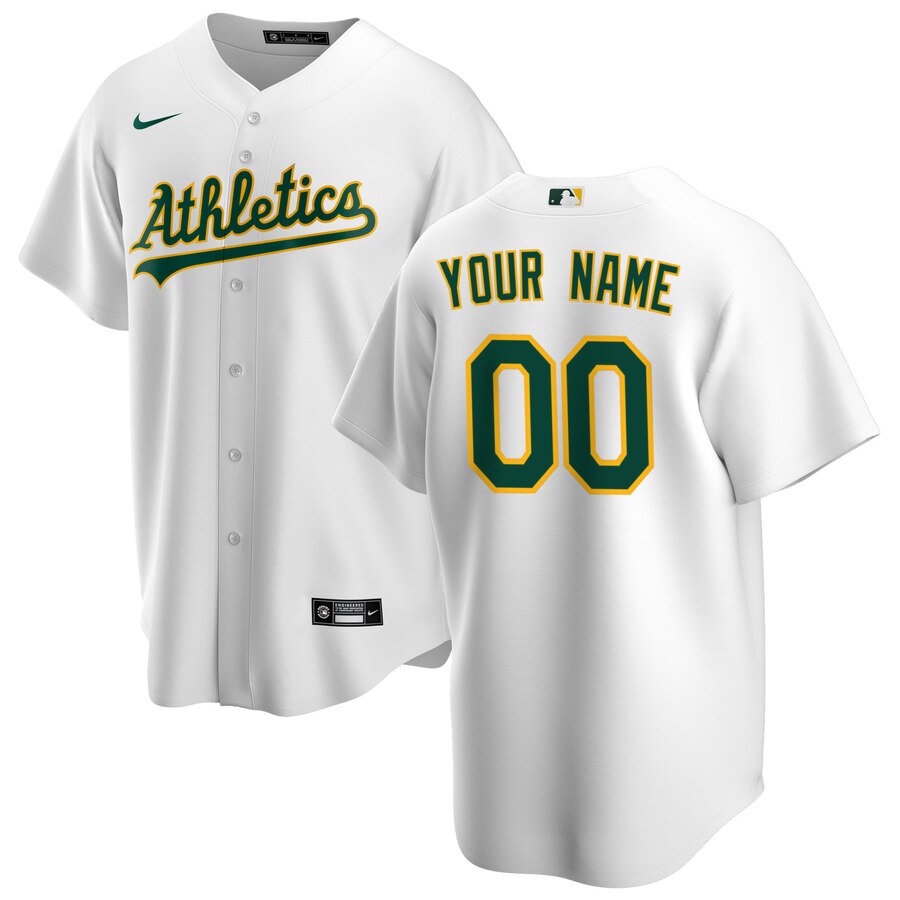 Nike Athletics White Custom Jersey - Personalized MLB Gear