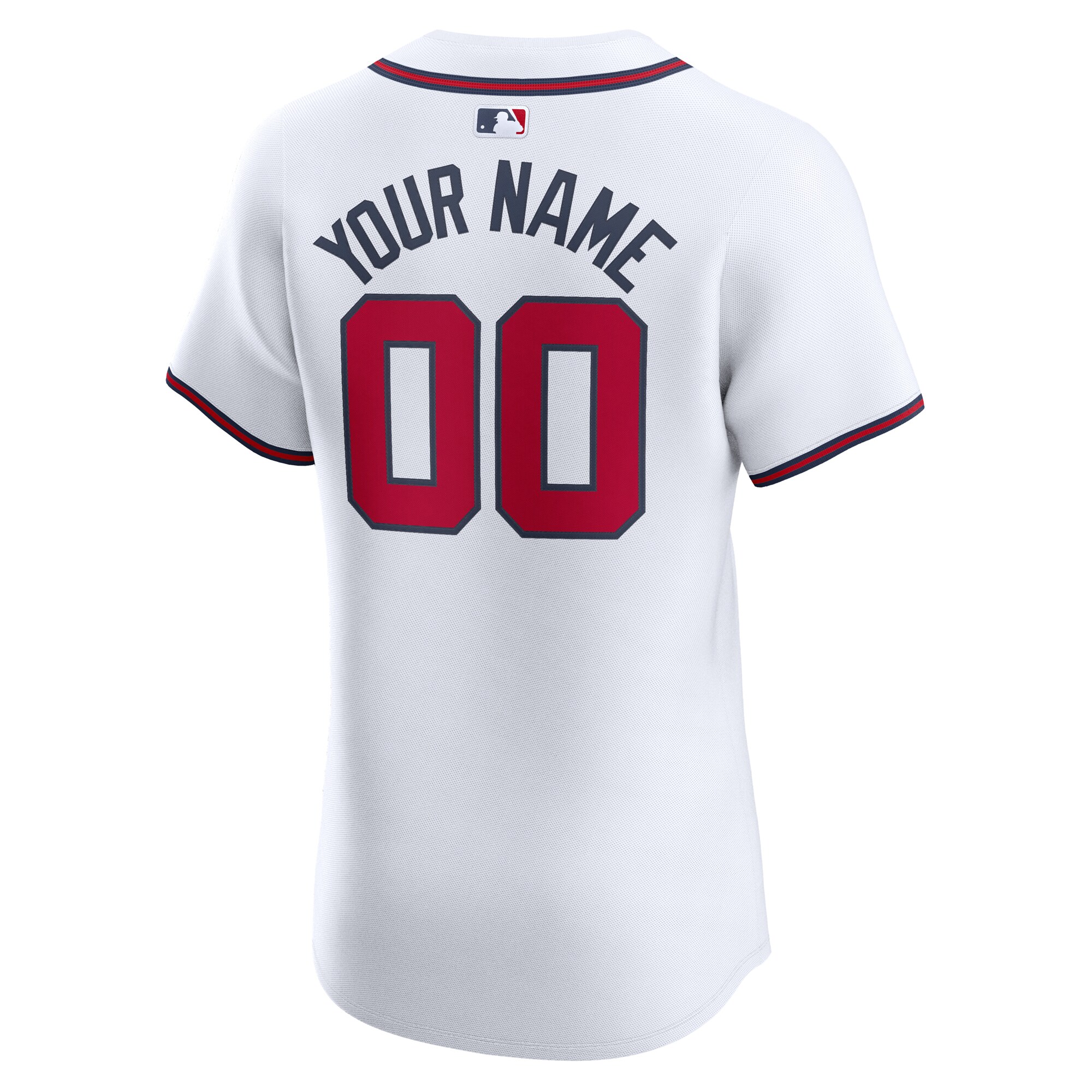 Alternative view of nike authentic Braves White Home Jersey - Nike Braves White Home 2