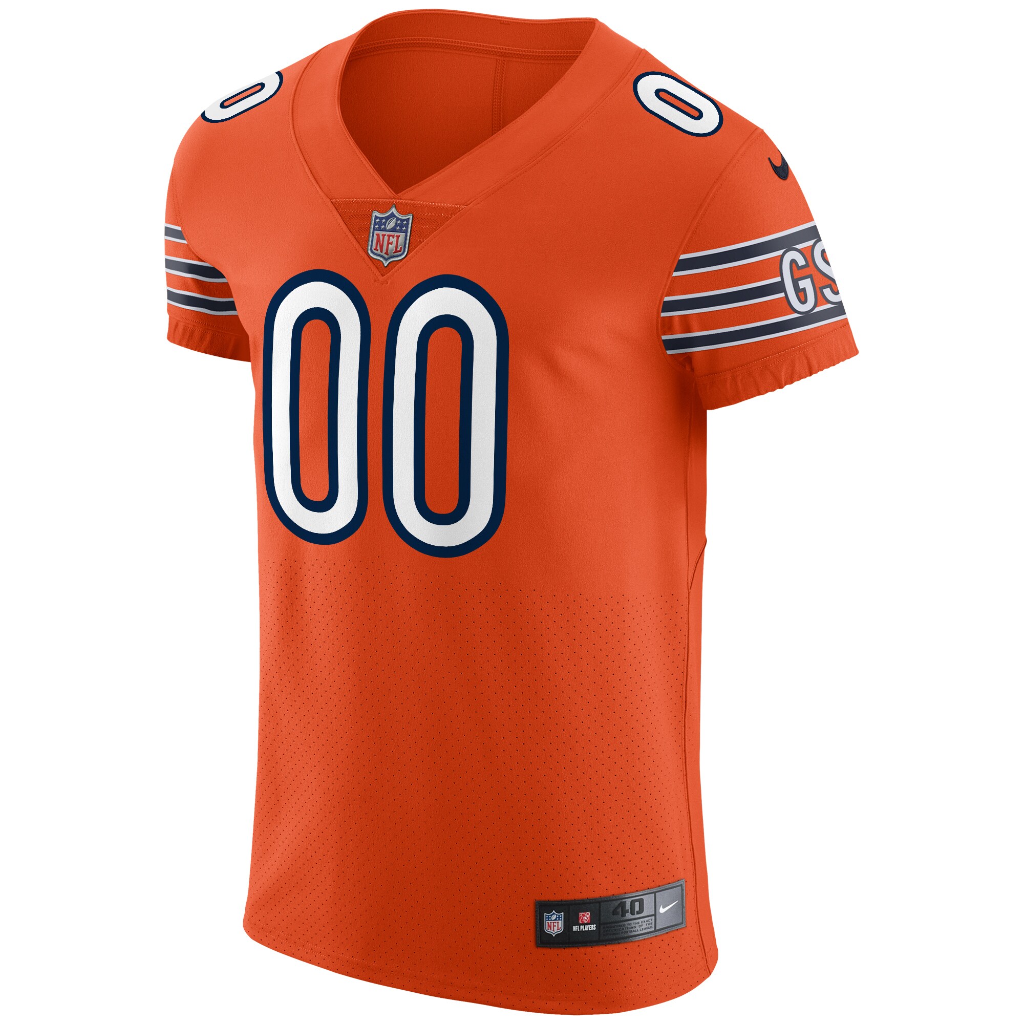Alternative view of Nike Bears Orange Alternate Custom Jersey - NFL