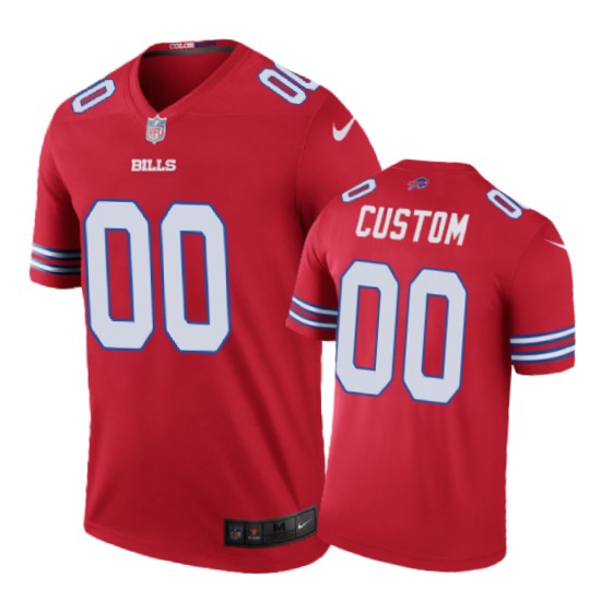 Nike Bills Red Custom Jersey - Personalized NFL Style