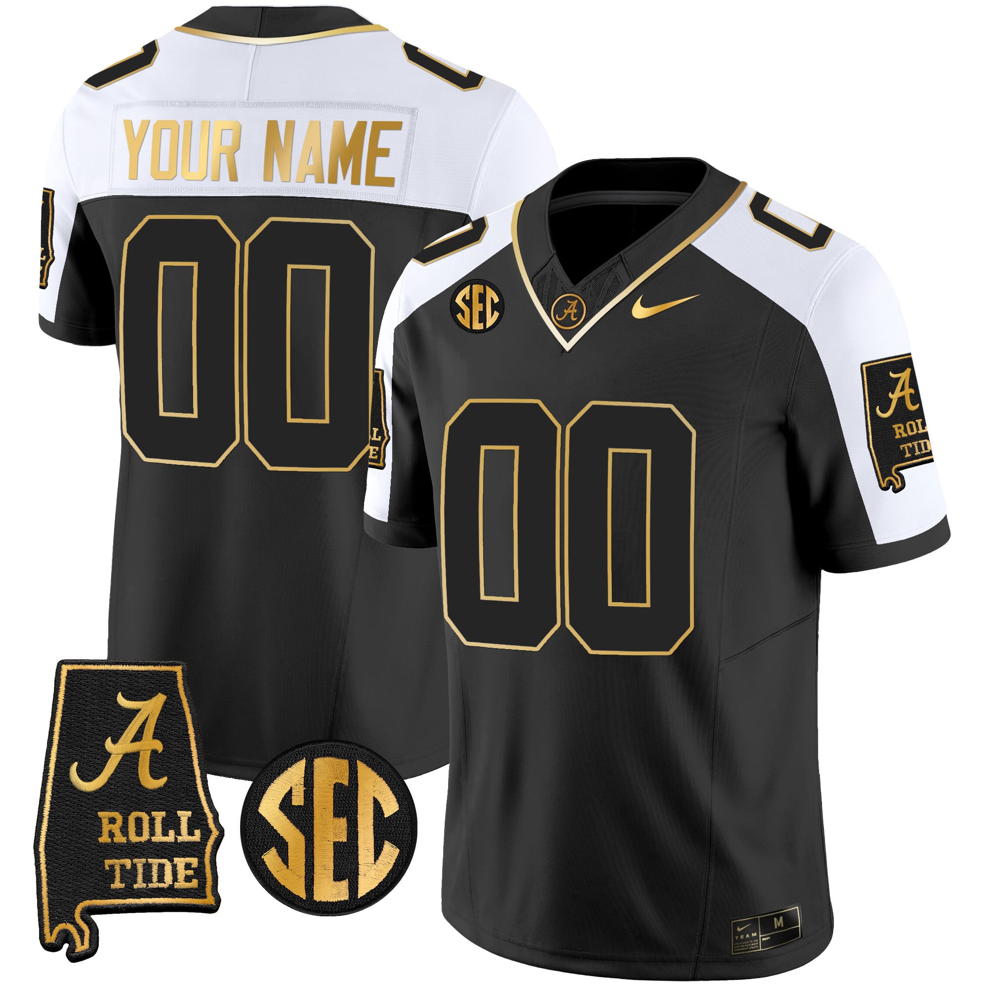 nike black Alabama Crimson Tide Jersey - Nike Alabama Crimson Tide