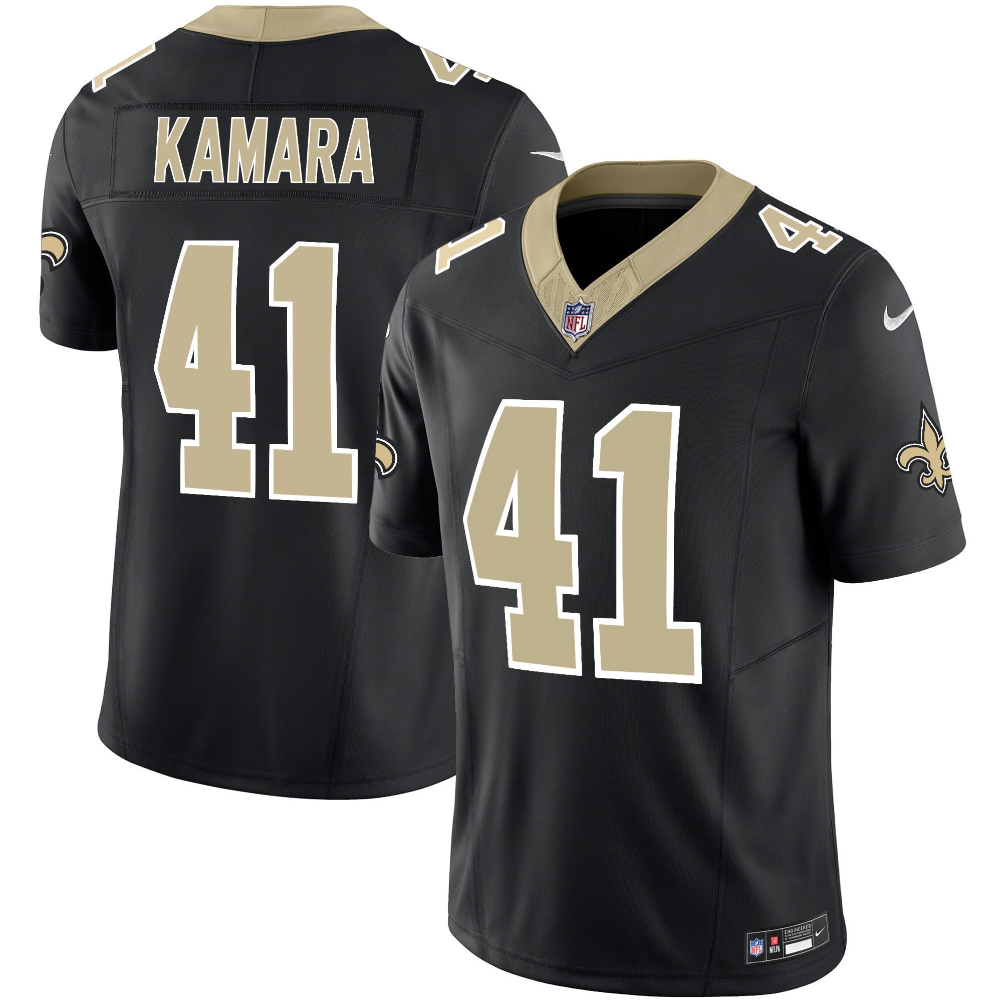 nike black Kamara #41 Saints Jersey - Nike Kamara #41 Saints Jersey