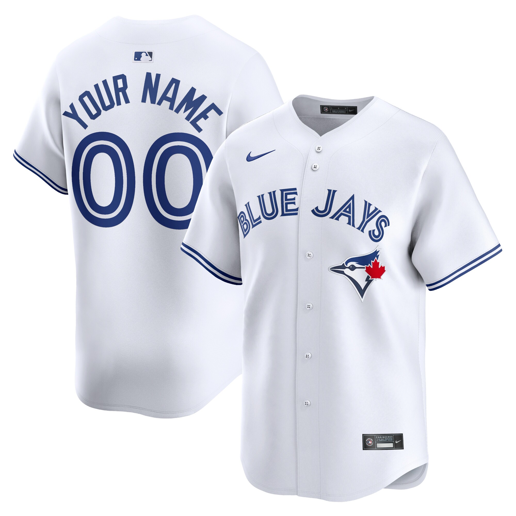 Nike Blue Jays Custom White Jersey - Personalized MLB Style