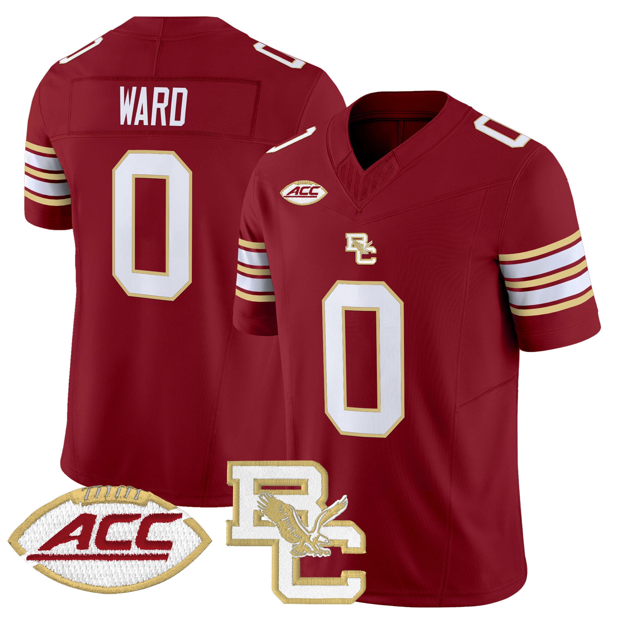 Alternative view of nike Boston College Maroon Jersey - Nike Boston College Castellanos #1