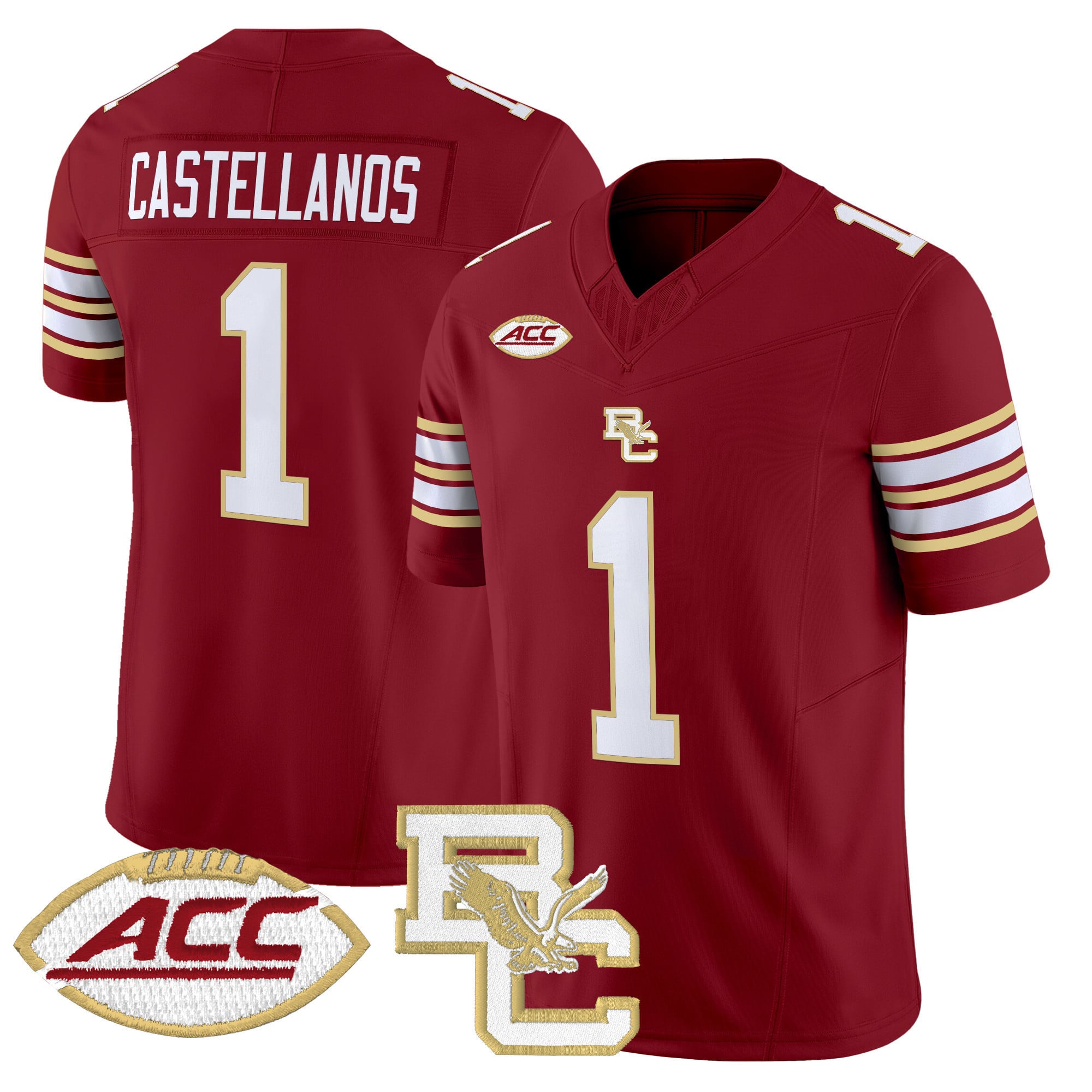 nike Boston College Maroon Jersey - Nike Boston College Castellanos #1