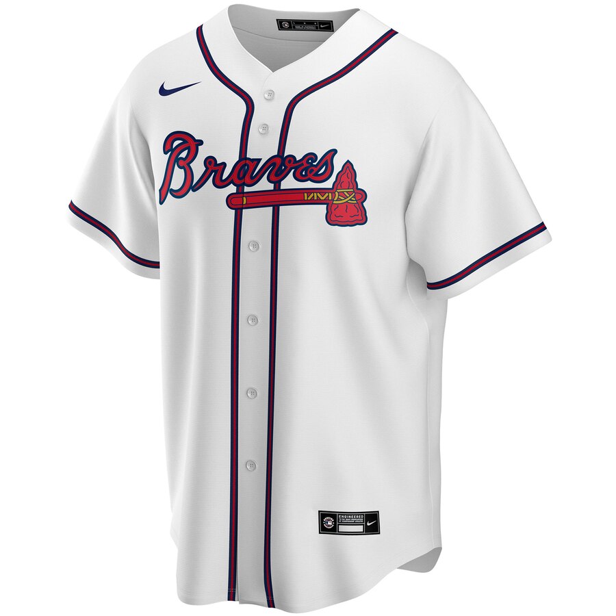 Alternative view of Nike Braves White Home Custom Jersey - Personalize Yours! 3