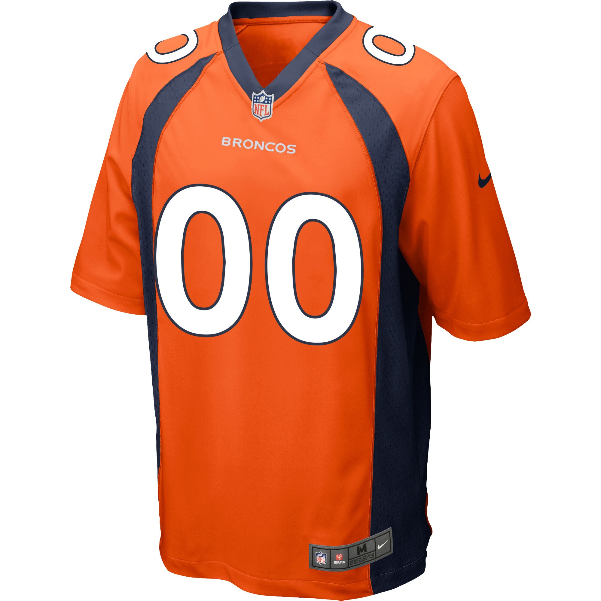Alternative view of Nike Broncos Orange Custom Jersey - Personalize Your Style! 3