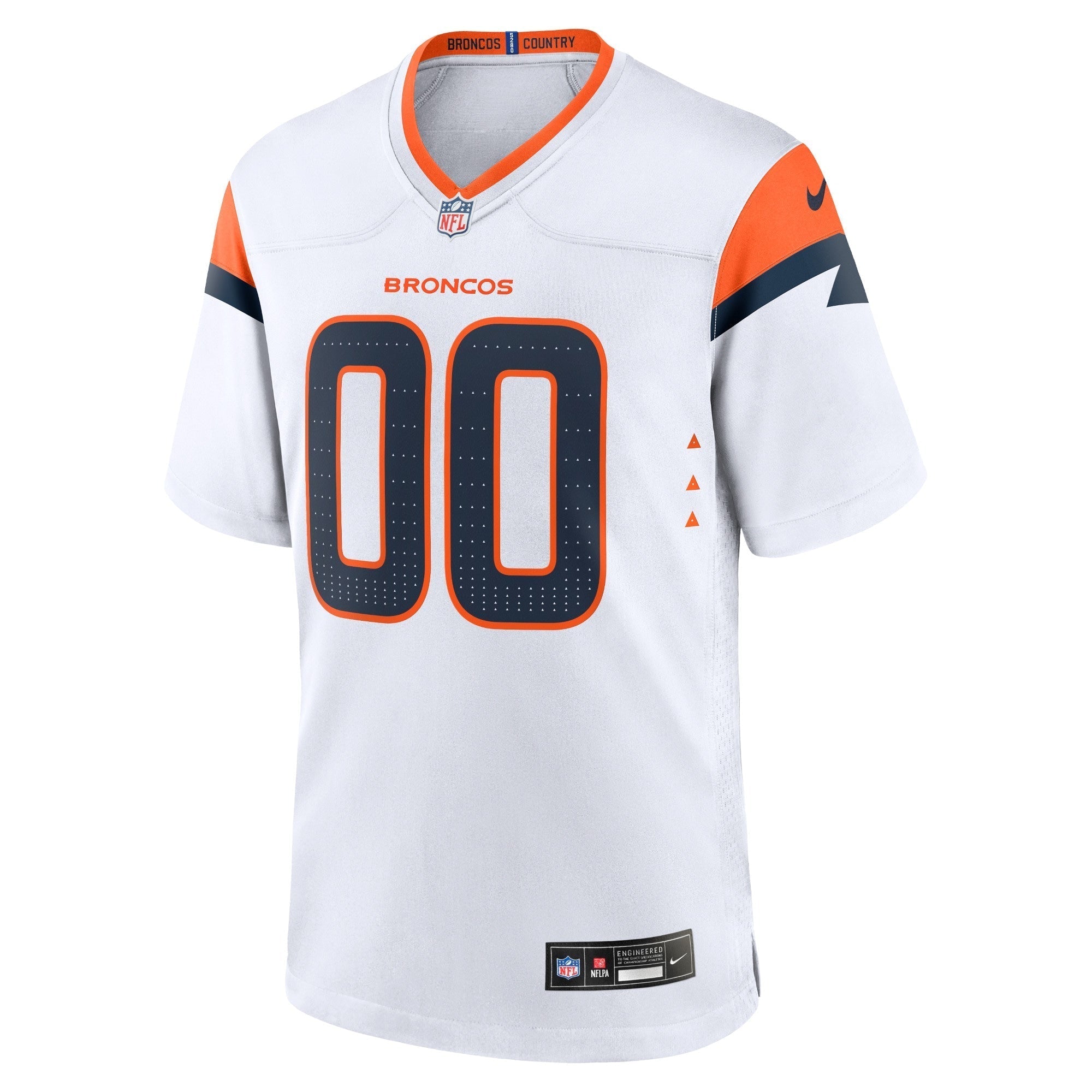 Alternative view of Nike Broncos White Jersey - Customizable NFL Gear